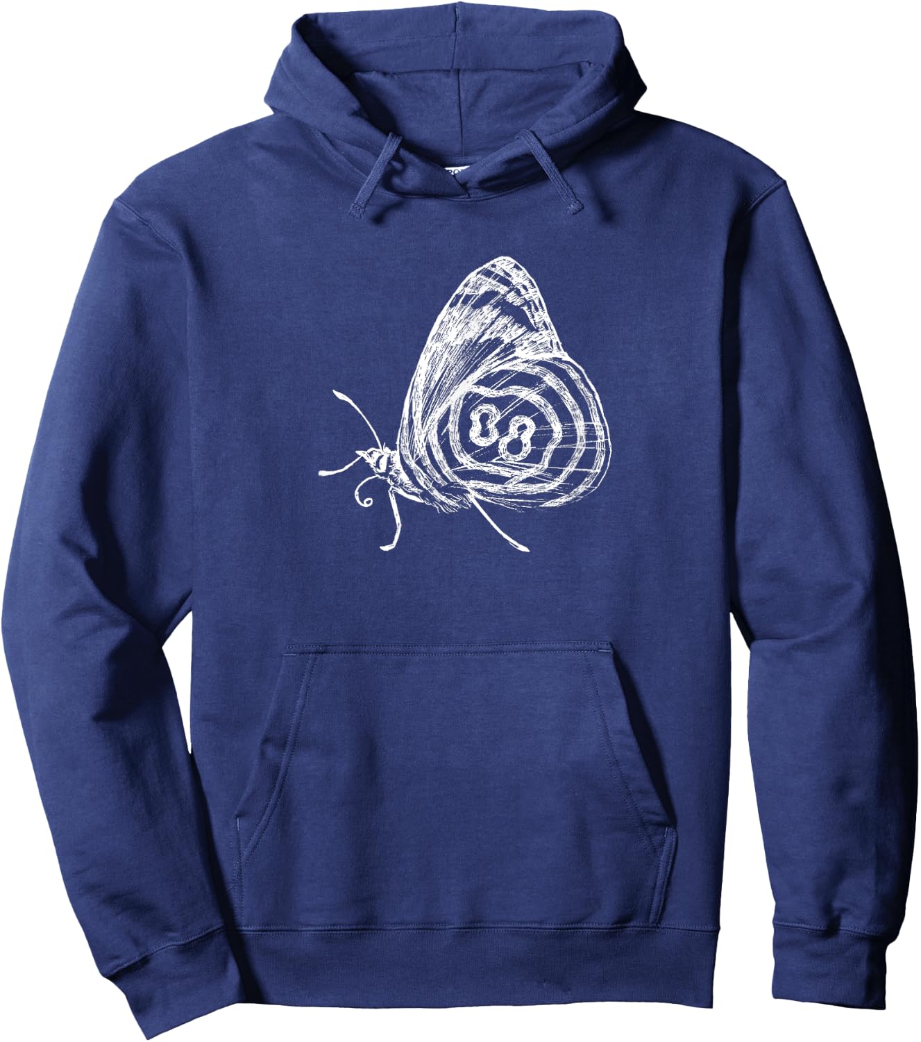 Anna's Eighty-eight Shirt Butterfly Insect Bug Hoodie - Hoodie | Navy