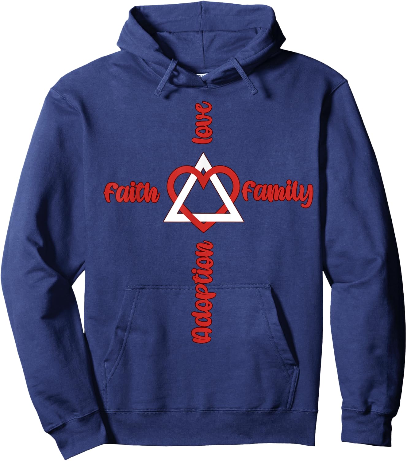 Adoption Symbol idea for Adopting Children Christian Family Hoodie - Hoodie | Navy