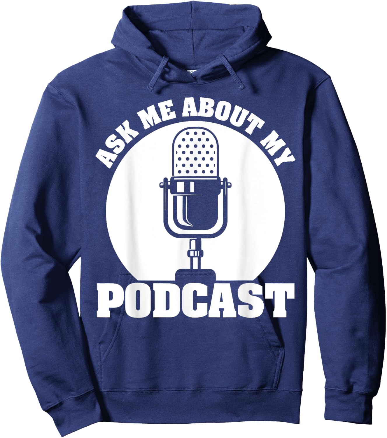 Funny Podcast Gift Women Cool Podcaster Podcasting Hoodie - Hoodie | Navy