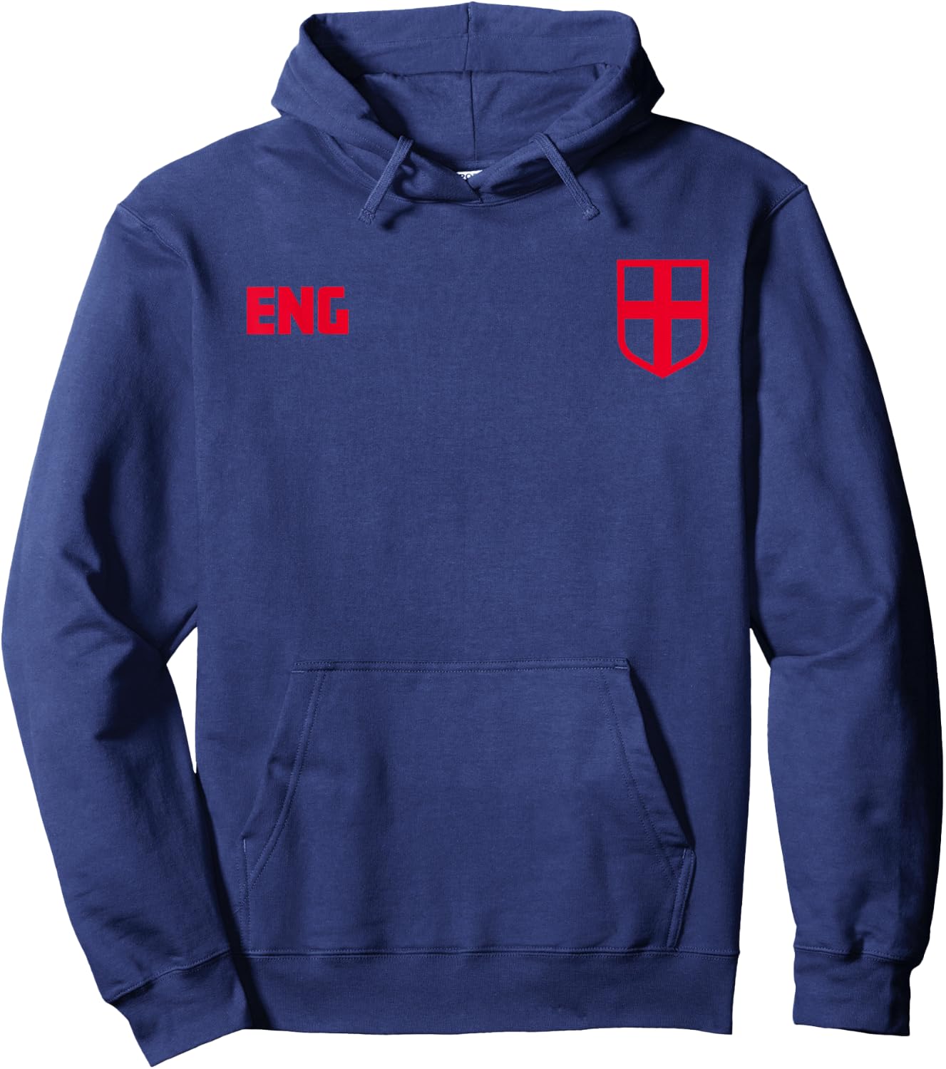 England Euro Football Kit Style Hoodie - Hoodie | Navy
