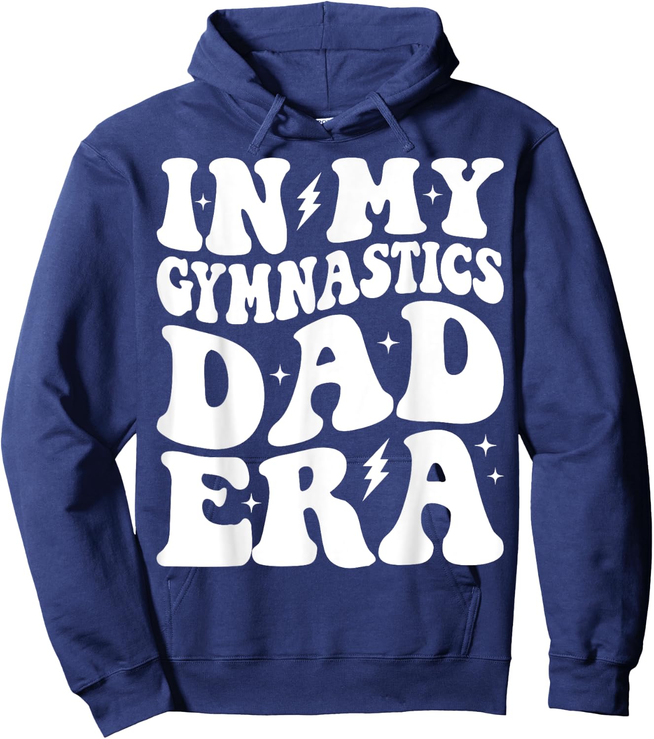 Groovy In My Gymnastics Dad Era Funny Gymnast Dad Hoodie - Hoodie | Navy