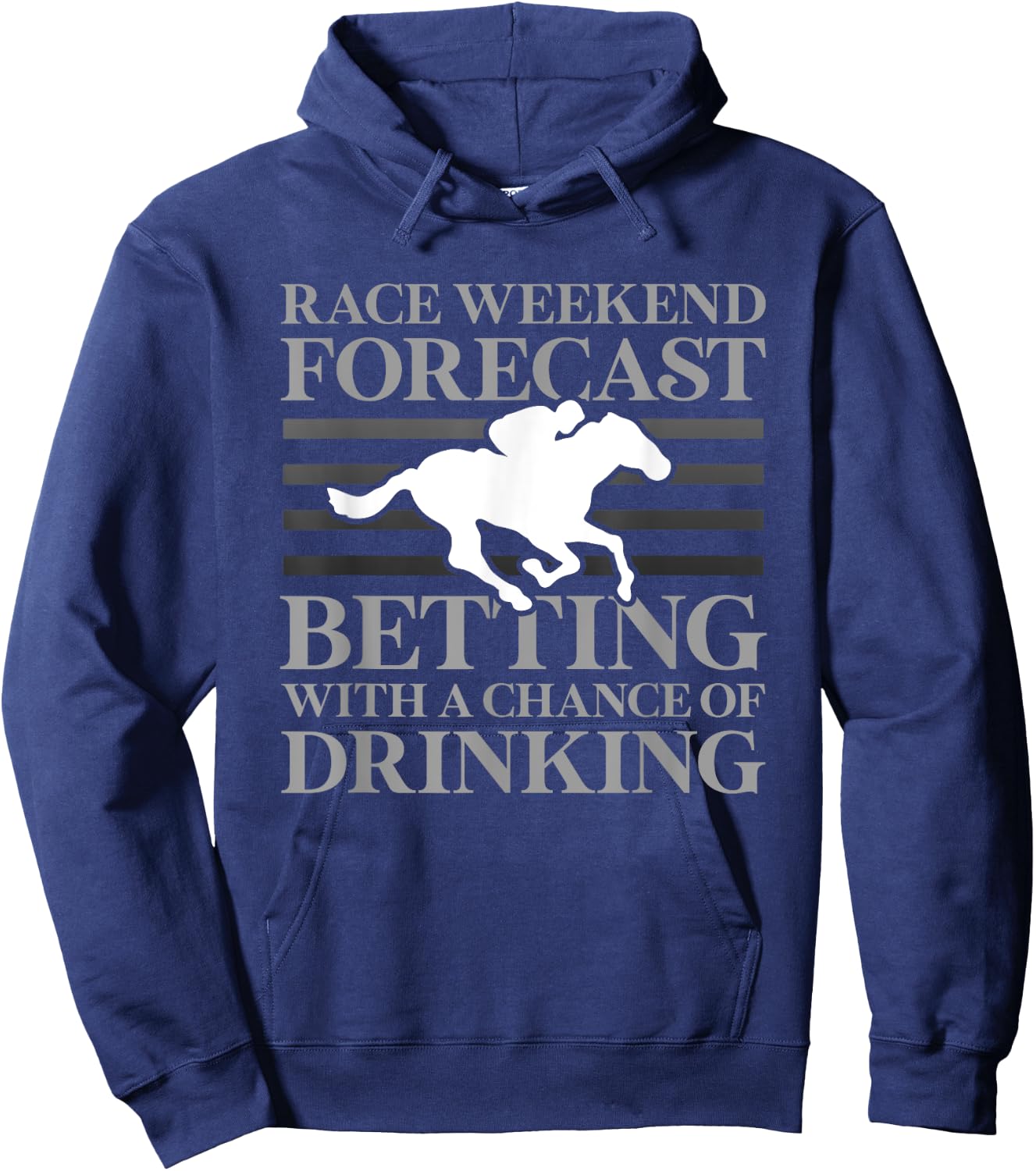 Funny Horse Racing Jockey Racer Track Rider Drinking Gifts Hoodie - Hoodie | Navy