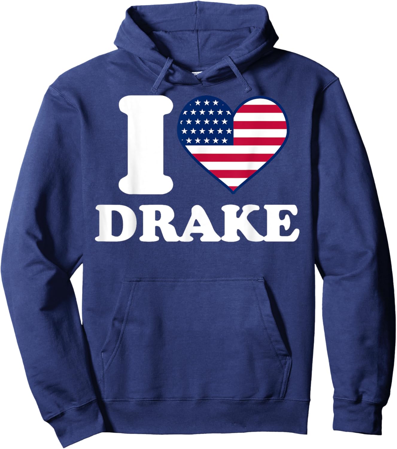 I love Drake I heart Drake Hoodie - Hoodie | Navy