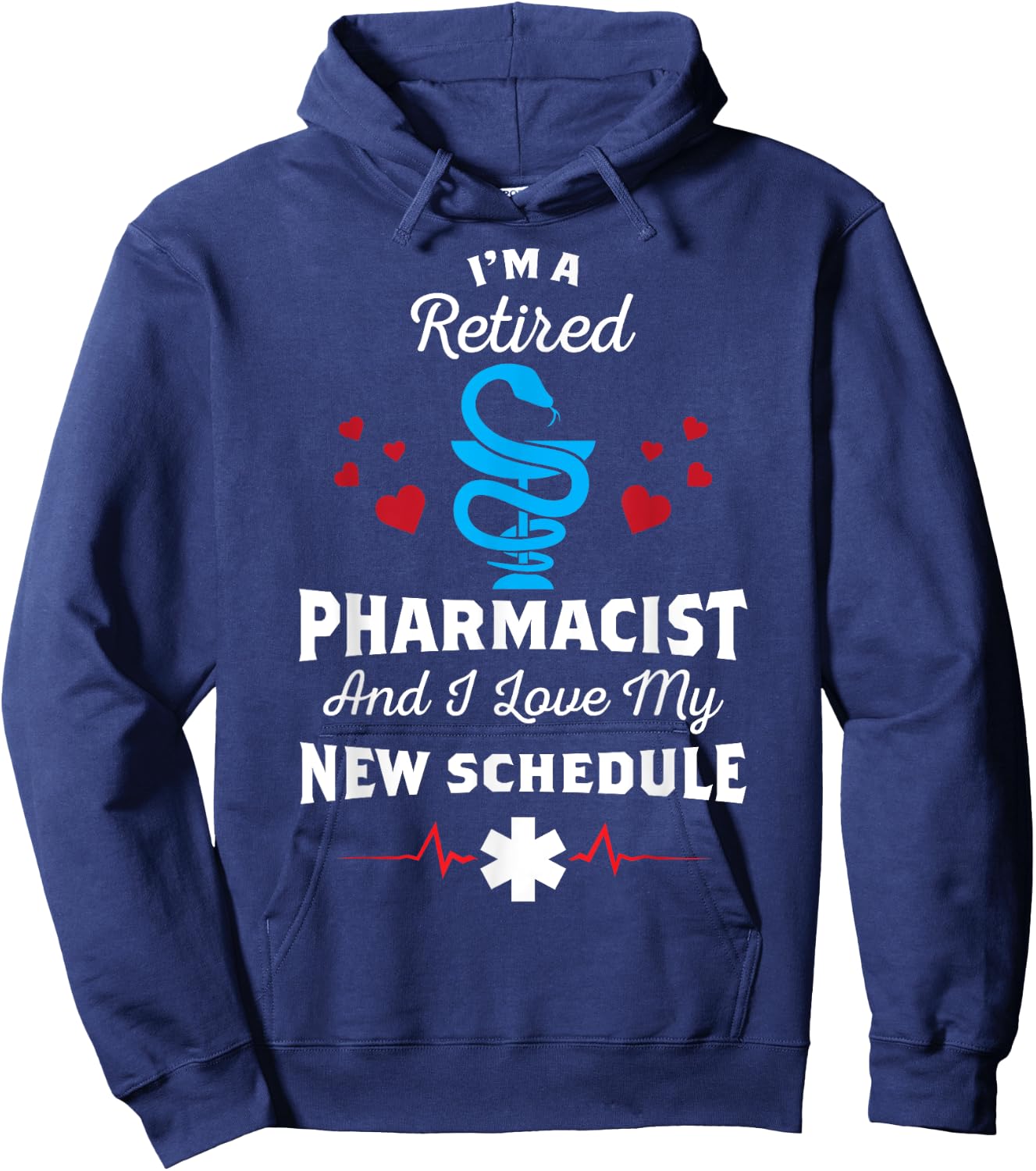 Retirement Pharmacy Party - Funny Retired Pharmacist Hoodie - Hoodie | Navy