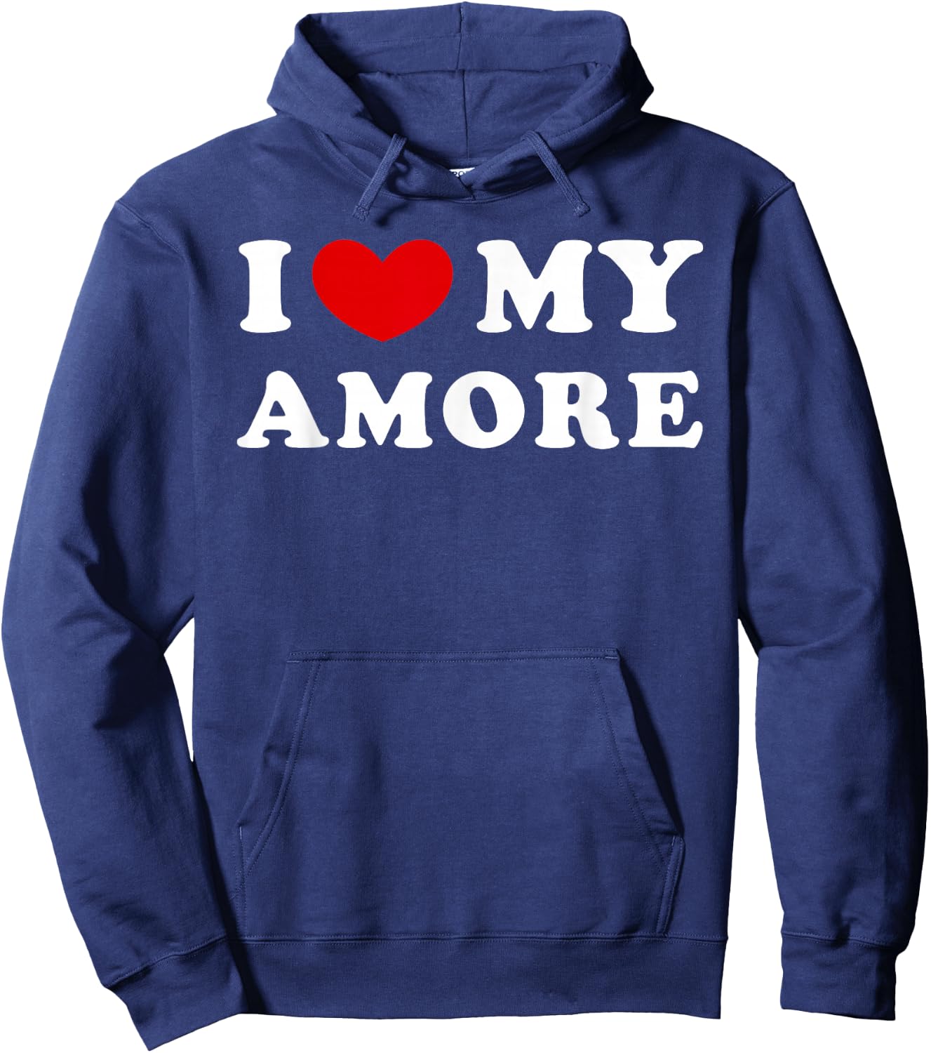 I Love My Amore, I Heart My Amore Hoodie - Hoodie | Navy