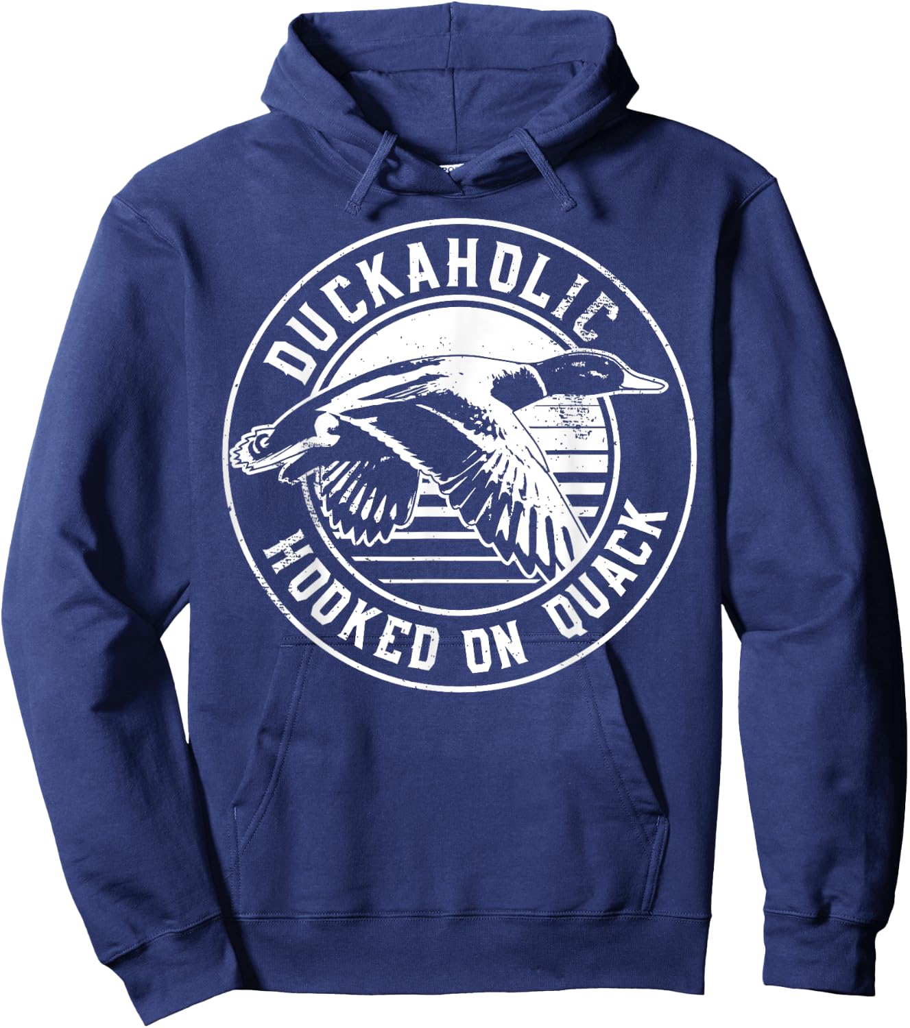 Quack Duck Hunter Duckaholic Gift design Hoodie - Hoodie | Navy