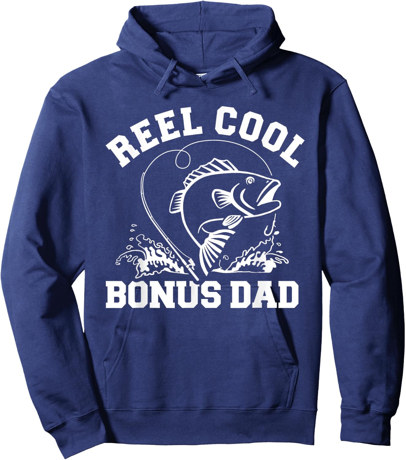 Reel cool fishing bonus dad Hoodie - Hoodie | Navy