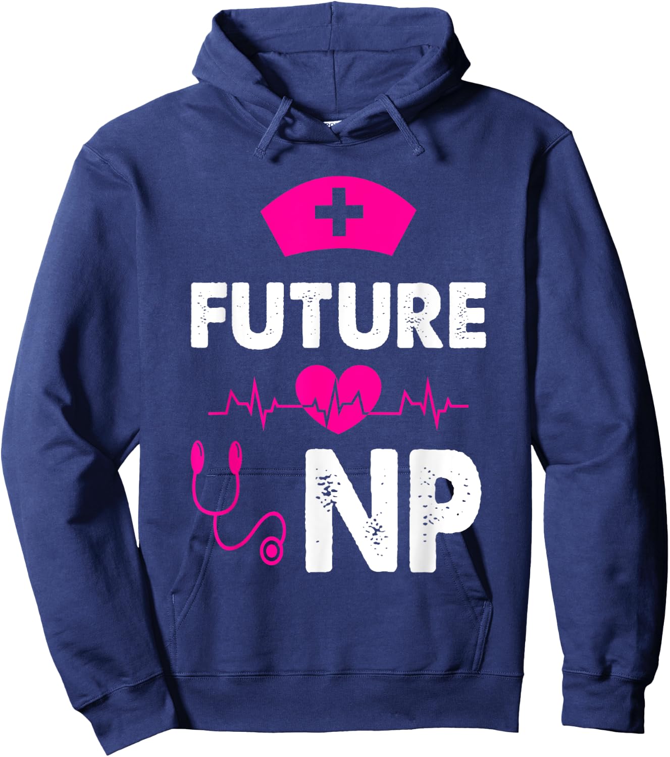Future NP Appreciation Humor Cute Nurse Practitioner Student Hoodie - Hoodie | Navy