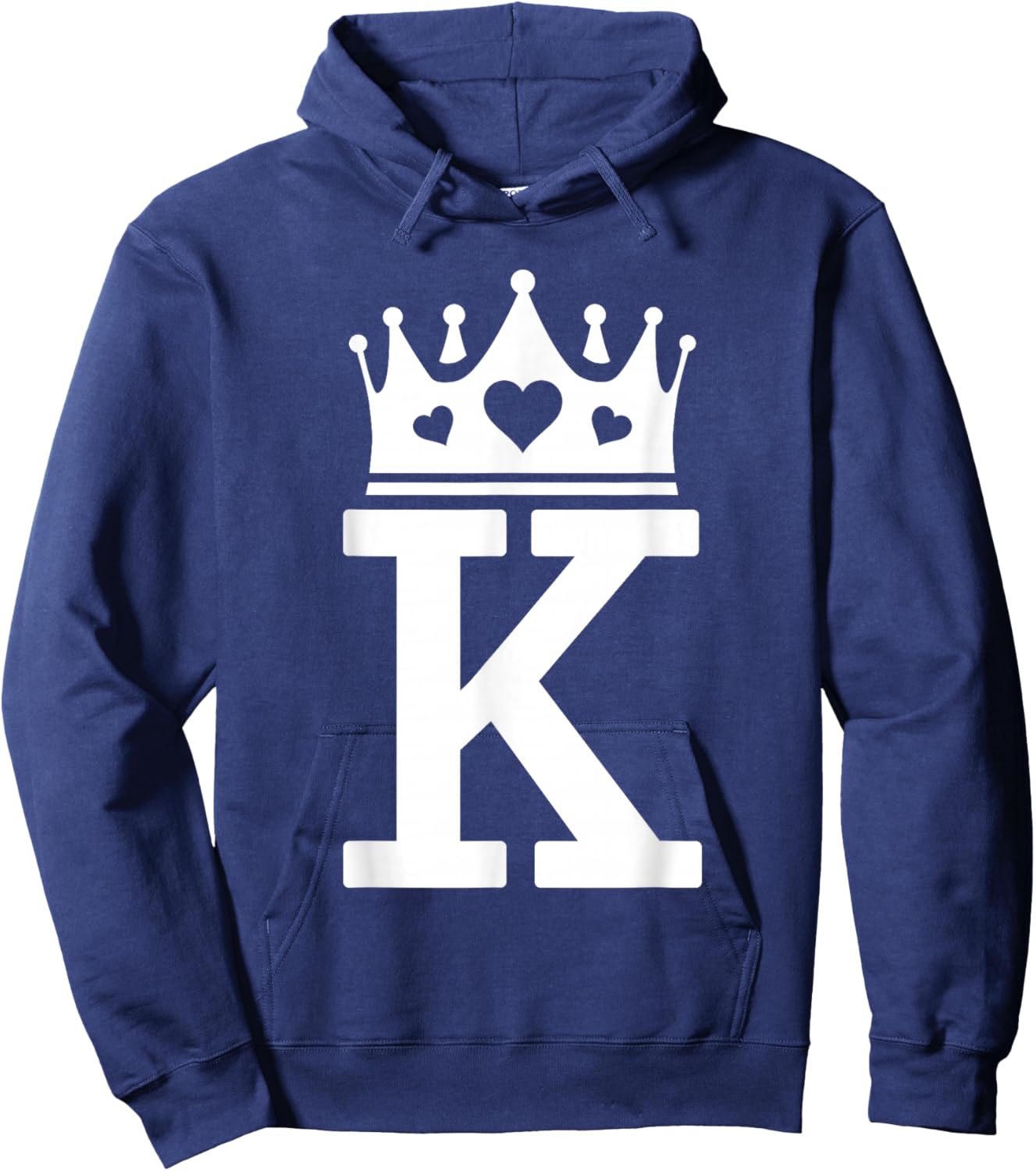 King Hearts Halloween Costume - Valentines King of Hearts Hoodie - Hoodie | Navy
