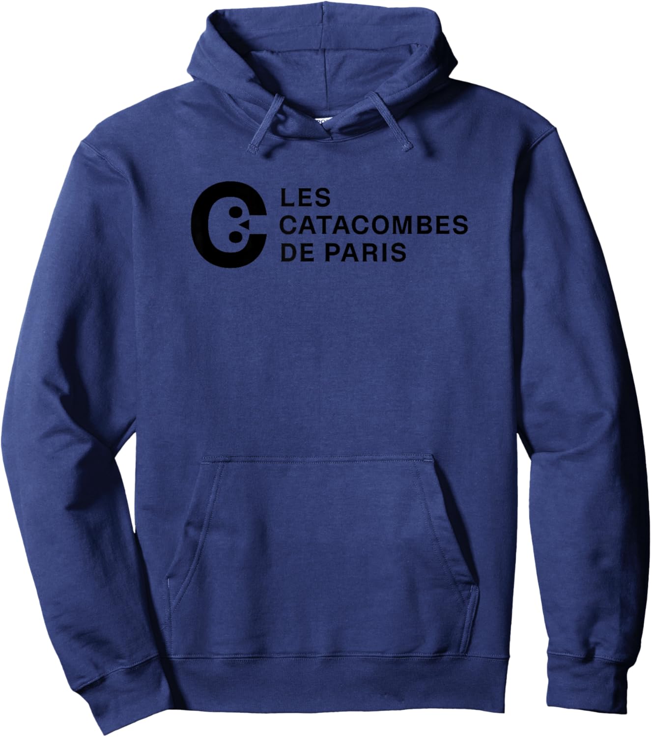 The Catacombs of Paris Black Print Hoodie - Hoodie | Navy