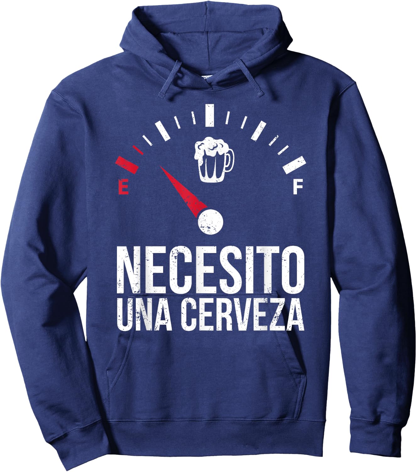 Funny I need a Beer Shirt, Necesito una cerveza, Speed Hoodie - Hoodie | Navy