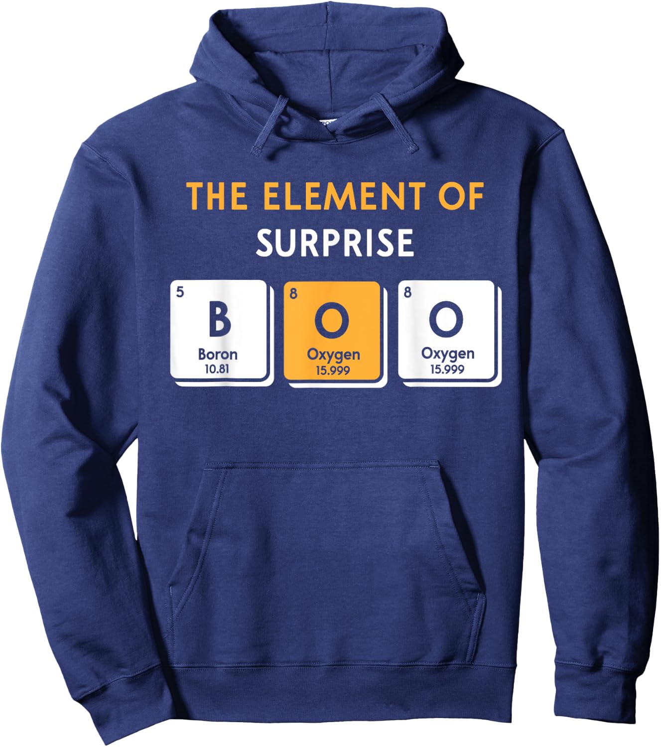 Boo Element of Surprise Halloween Periodic Table DIY Costume Hoodie - Hoodie | Navy