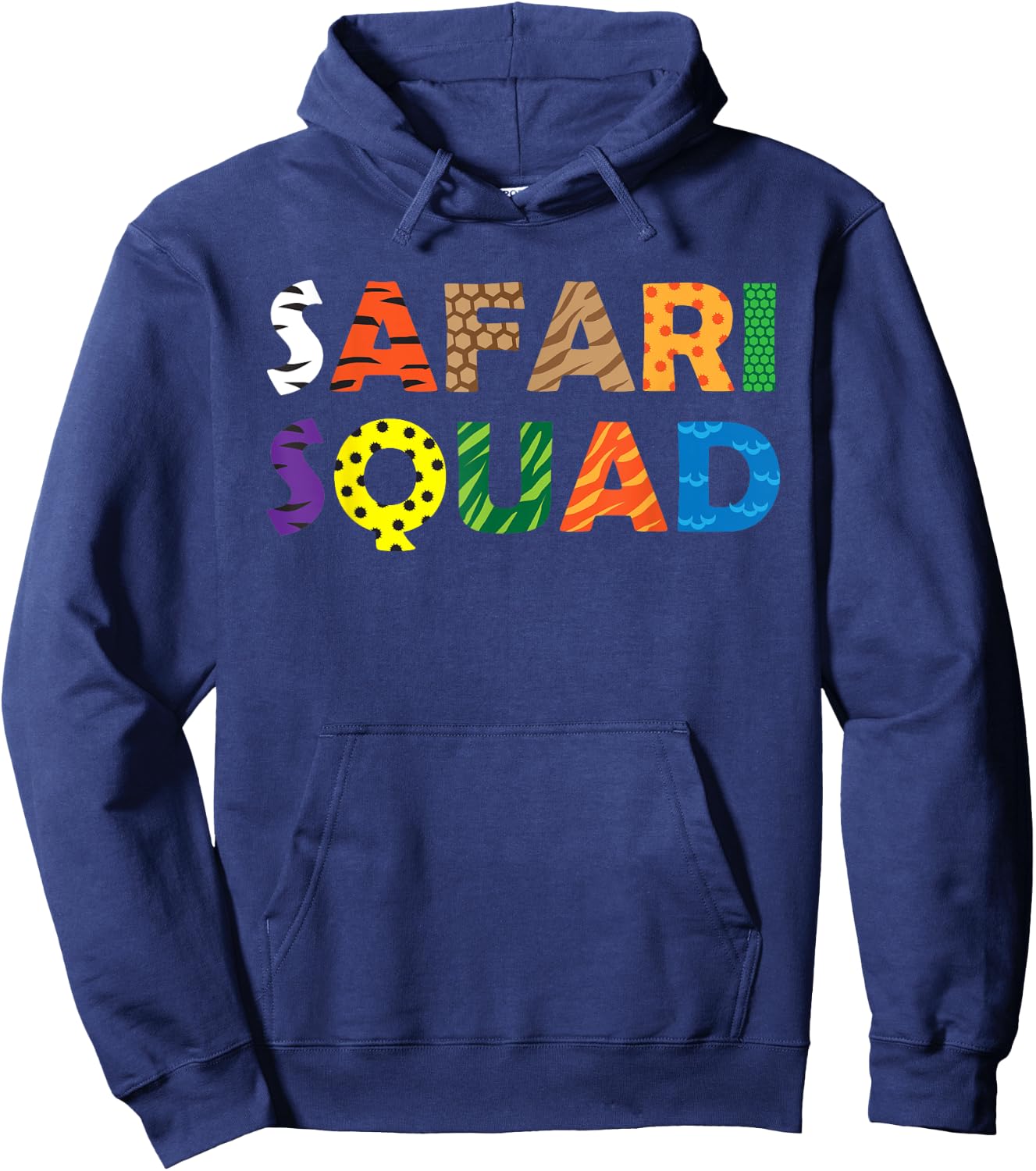 Safari Squad African Summer Vacation Vacay Trip Animal Lover Hoodie - Hoodie | Navy