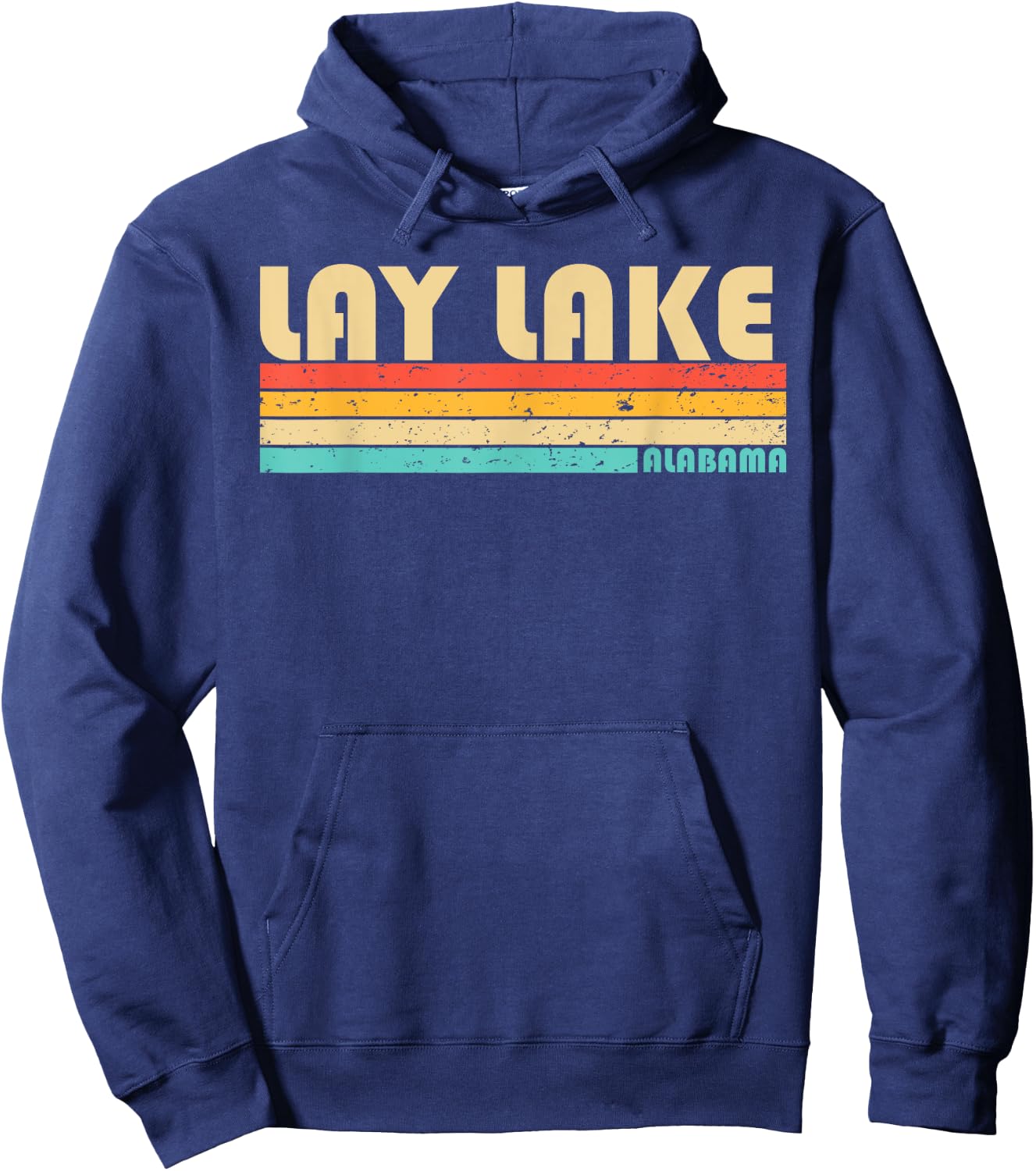 LAY LAKE ALABAMA Funny Fishing Camping Summer Hoodie - Hoodie | Navy