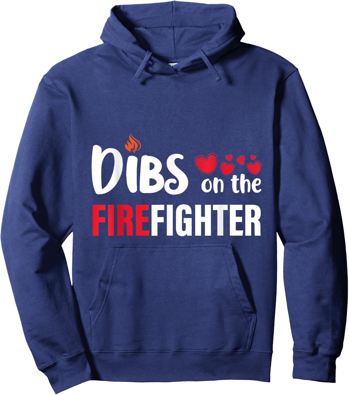 Dibs on the Firefighter Wife Girlfriend Daughter Women Gifts Hoodie - Hoodie | Navy