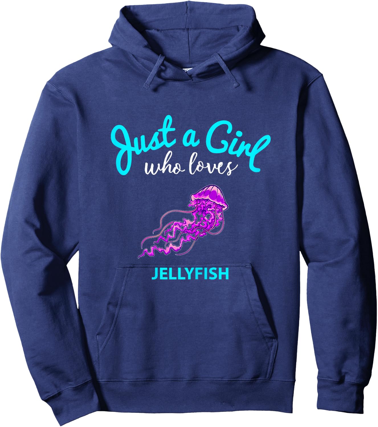 Jellyfish Shirt for Girls | Jellyfish for Children Hoodie - Hoodie | Navy