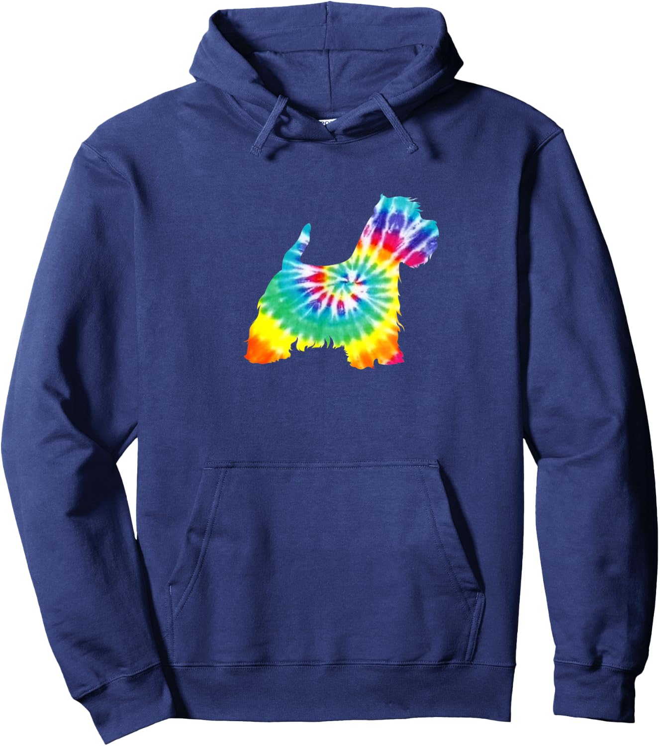 West Highland Terrier Dog Tie Dye Gift Mothers Hoodie - Hoodie | Navy