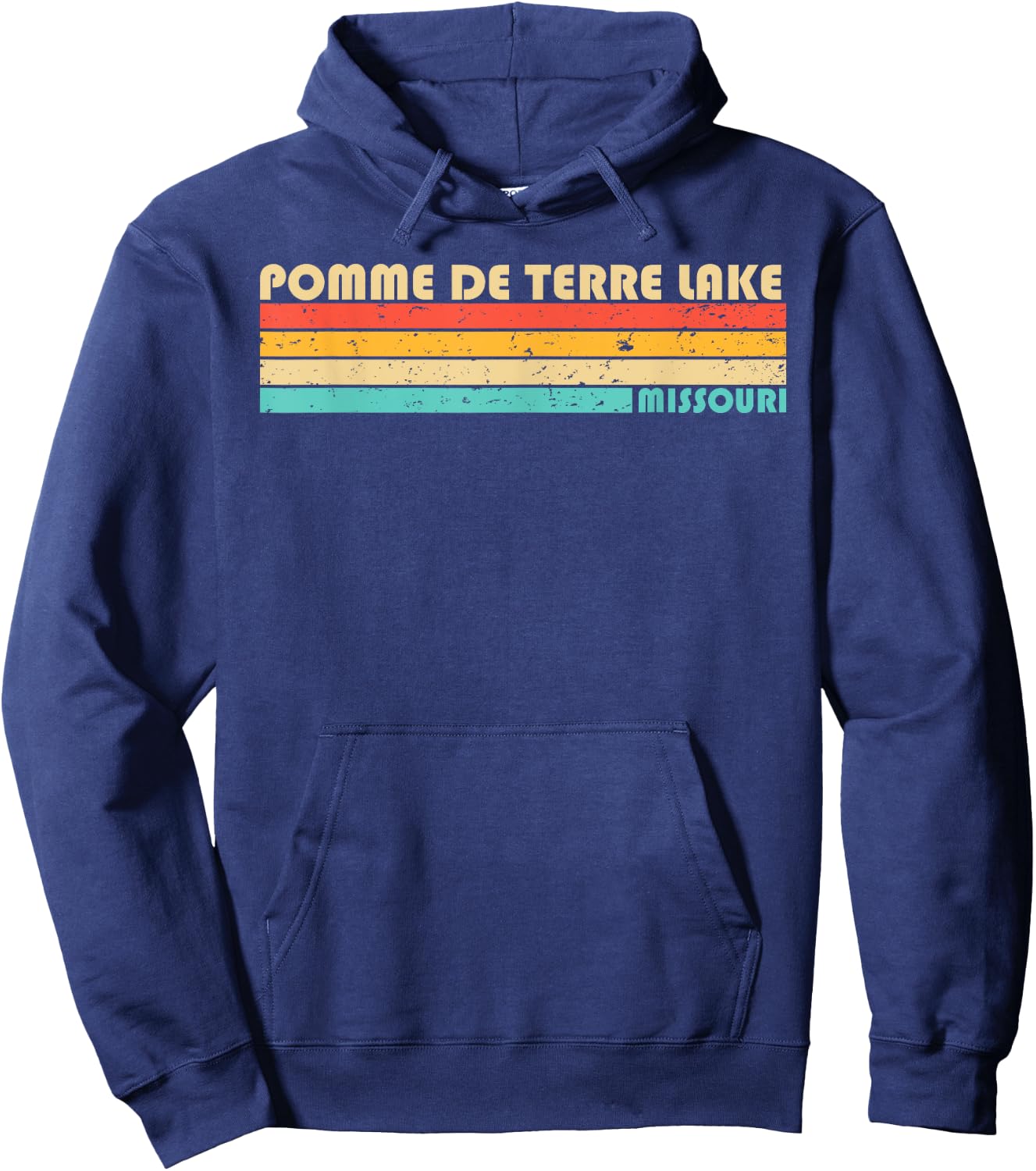 POMME DE TERRE LAKE MISSOURI Funny Fishing Camping Summer Men Women Kids Hoodie - Hoodie | Navy
