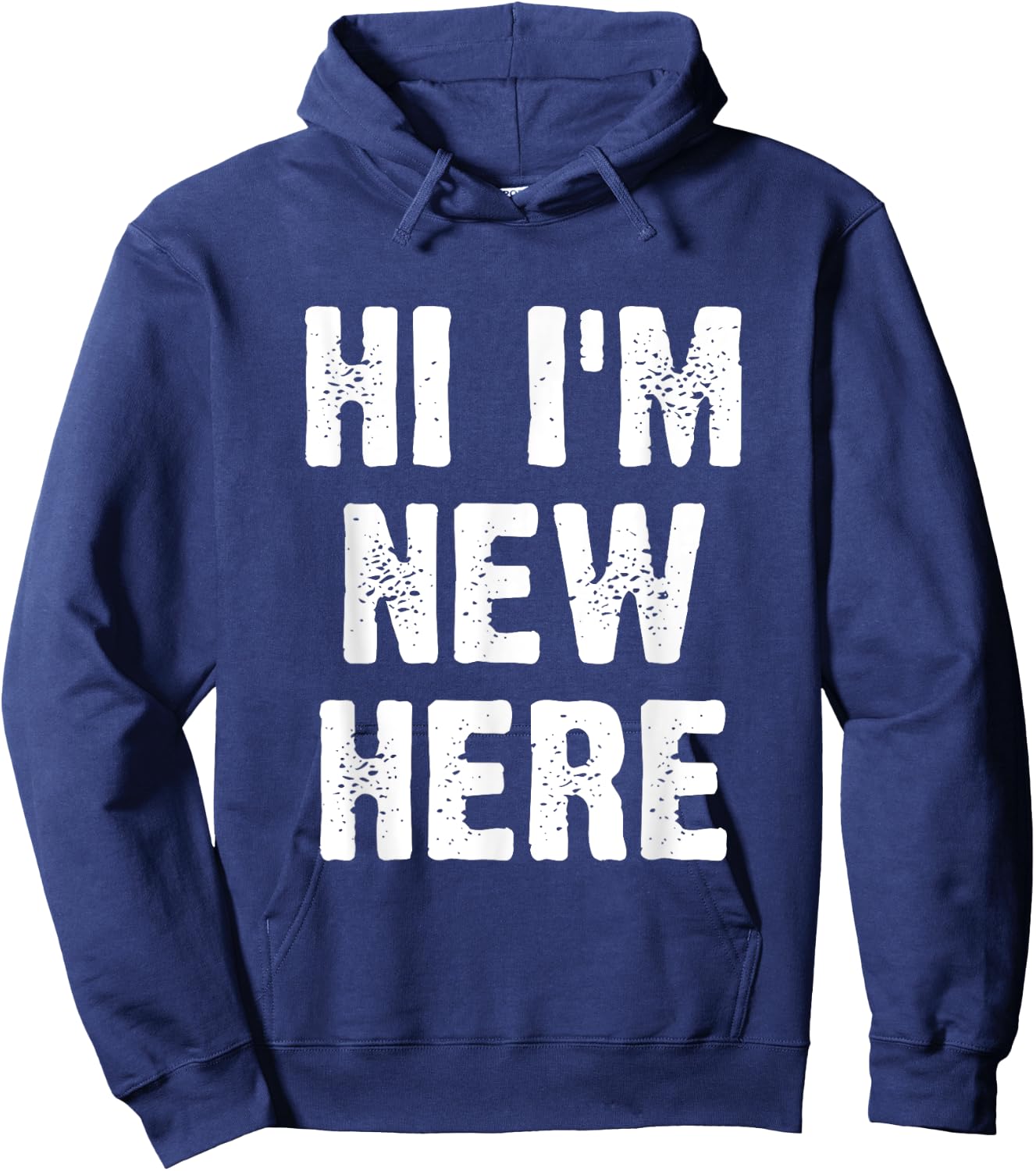 Hi I'm New Here Hoodie - Hoodie | Navy