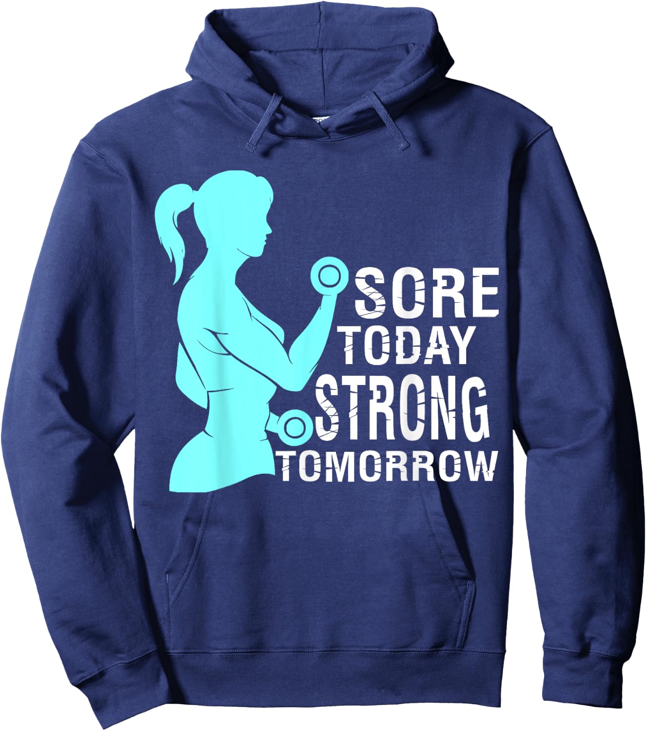 Women Gym Motivation Workout Motivational Fitness Lover Gift Hoodie - Hoodie | Navy