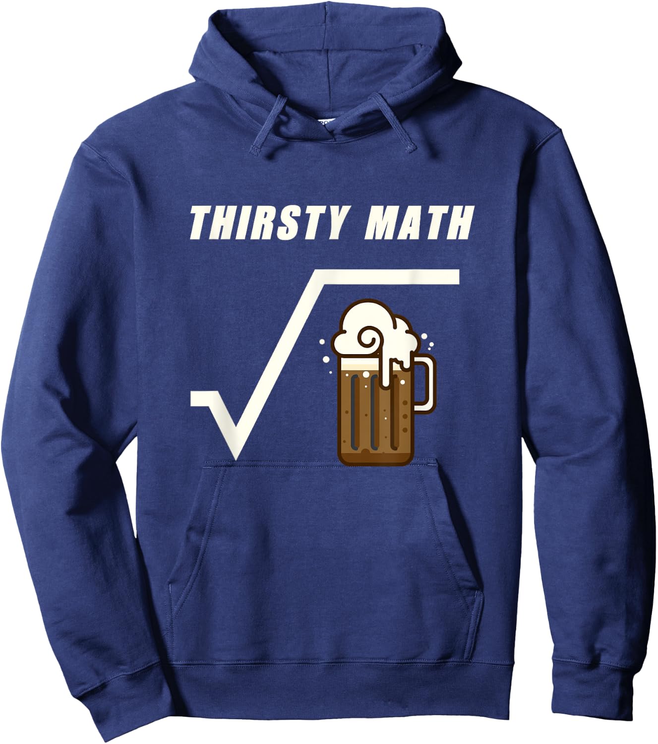 Root Beer Math Square Root of Beer Hoodie - Hoodie | Navy