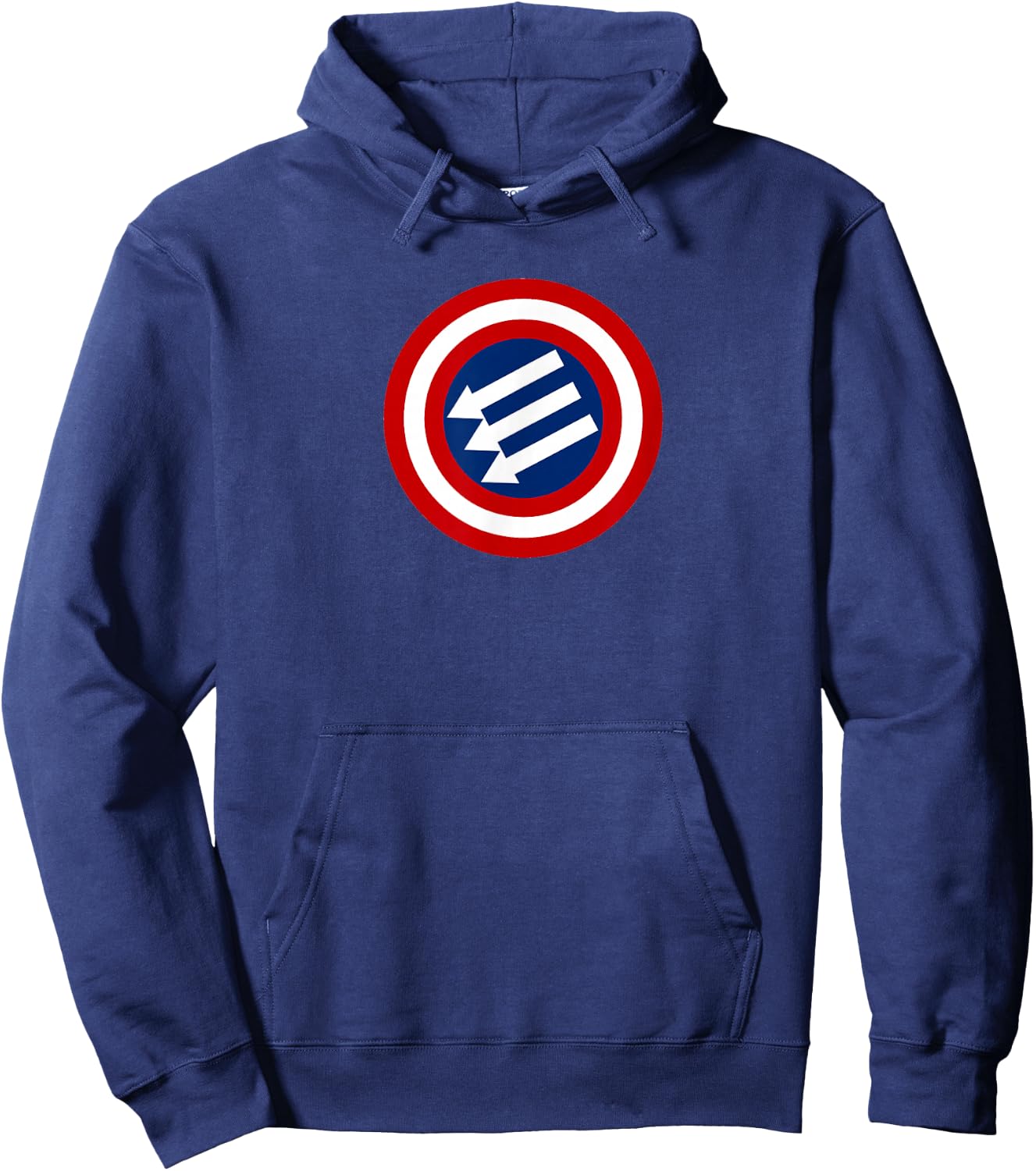 Three Arrows Iron Front Hoodie - Hoodie | Navy