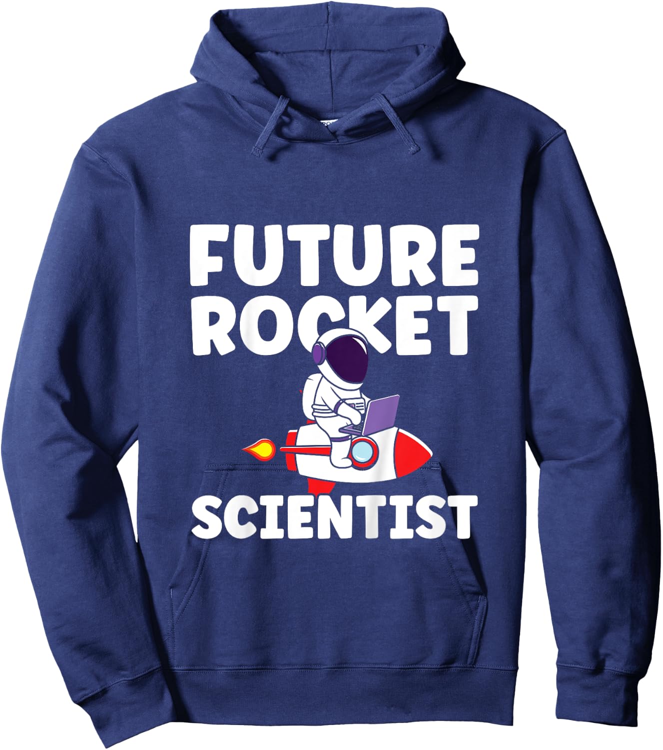 Kids Boys Rocket Ship Astronaut Future Rocket Scientist Hoodie - Hoodie | Navy