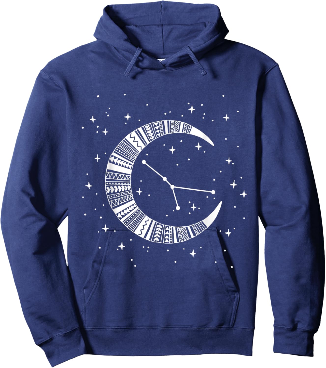 Cancer Zodiac Moon Stars Constellation Cancer Hoodie - Hoodie | Navy