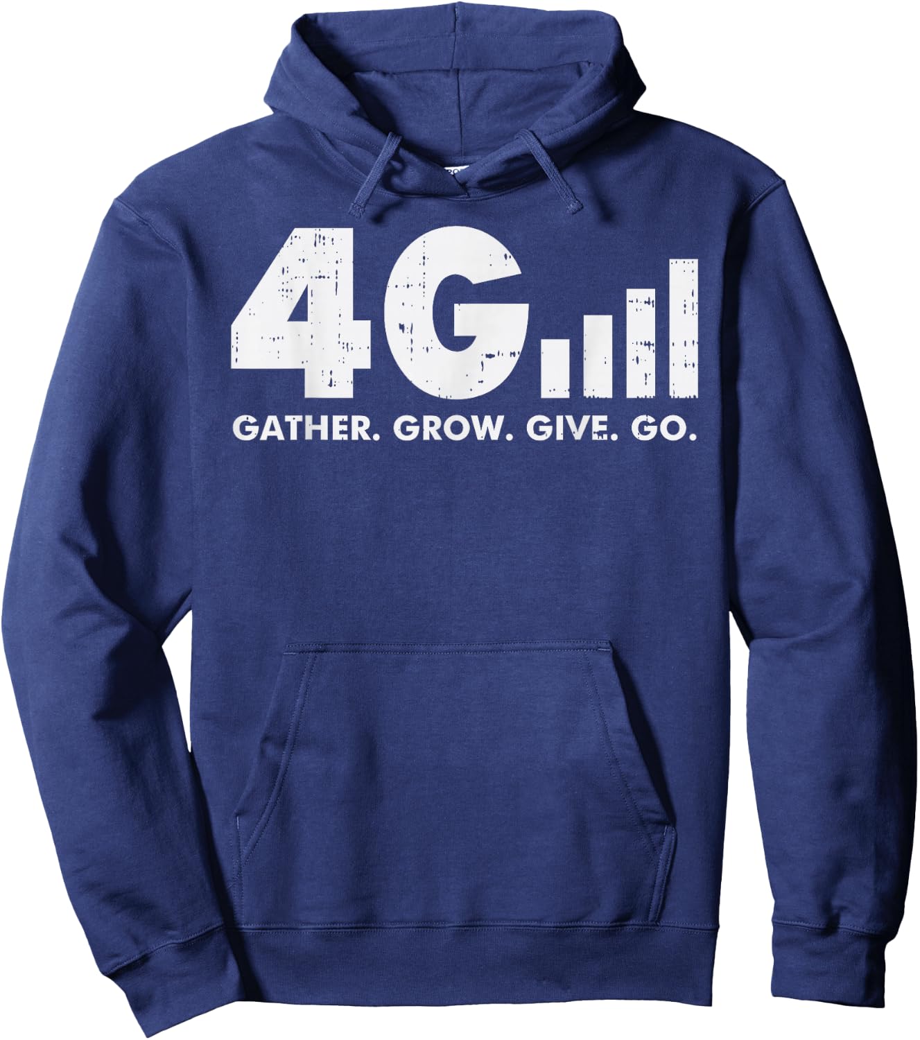 4G Gather Grow Give Go God Jesus Faith Quote Christian Gift Hoodie - Hoodie | Navy