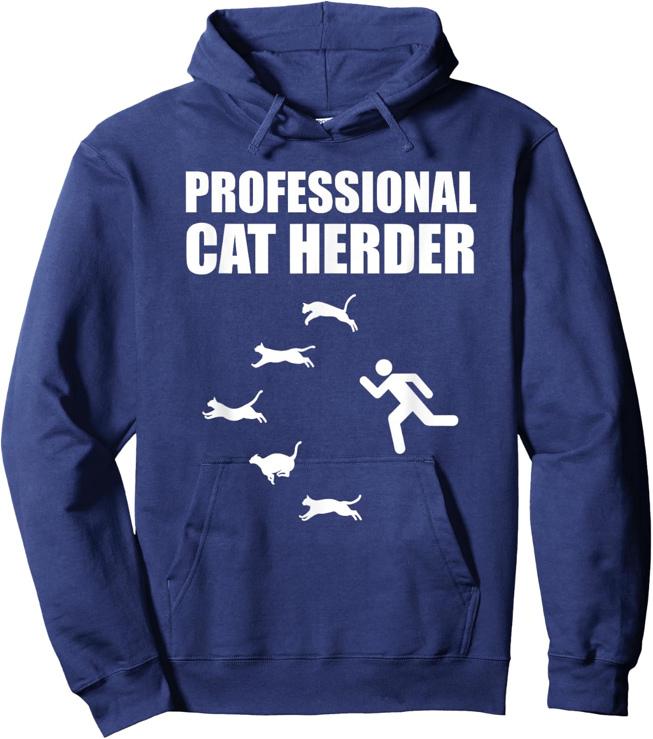 Professional Cat Herder Funny Herding Cats Hoodie - Hoodie | Navy
