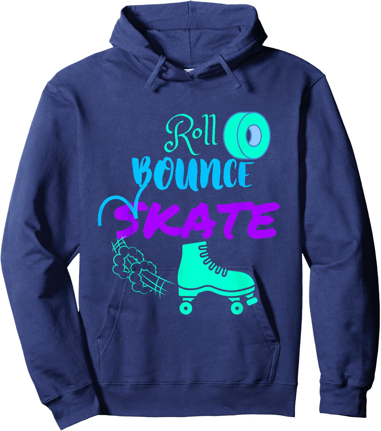 Roll Bounce Skate | Rollerskating Hoodie - Hoodie | Navy