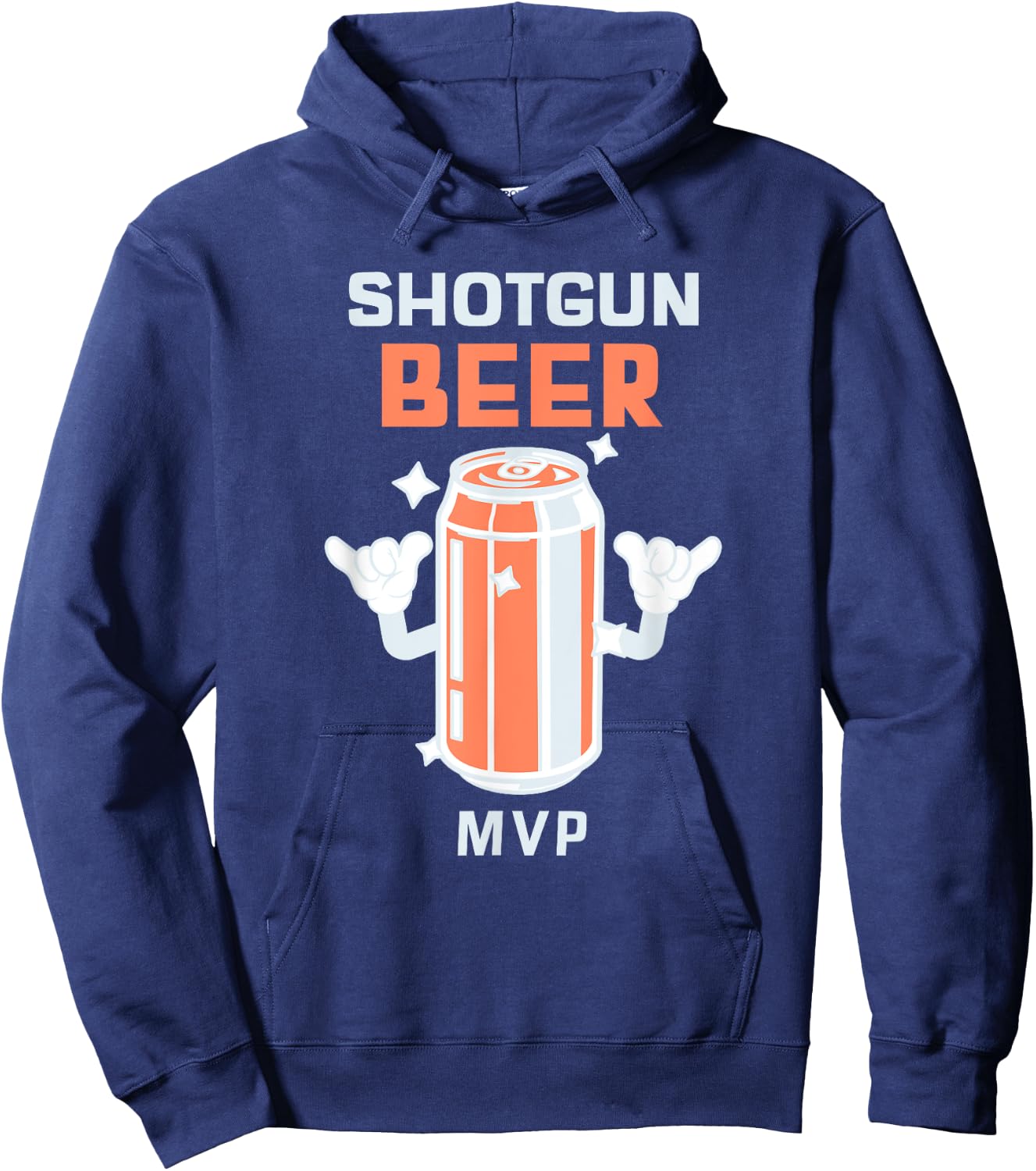 Shotgun Beer MVP - Funny Beer Drinker Hoodie - Hoodie | Navy