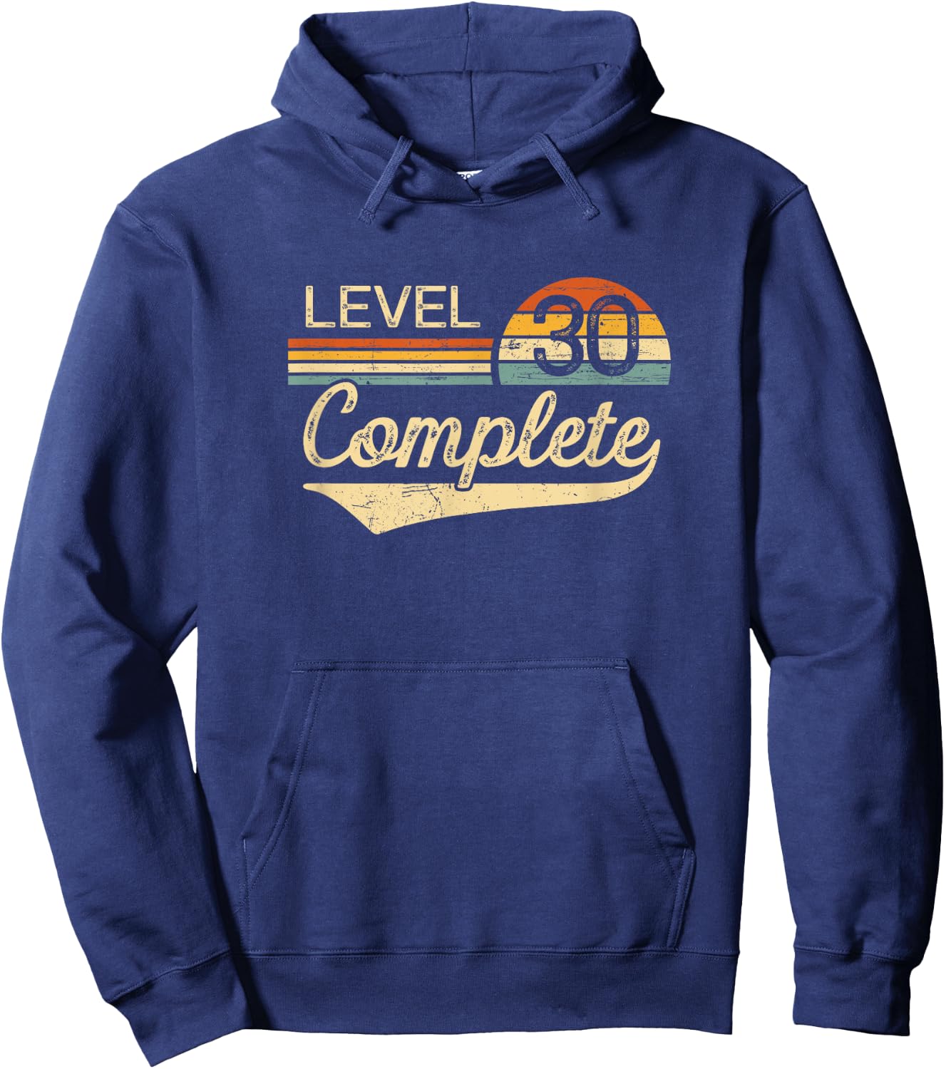 Level 30 Complete Vintage 30th Wedding Anniversary Hoodie - Hoodie | Navy