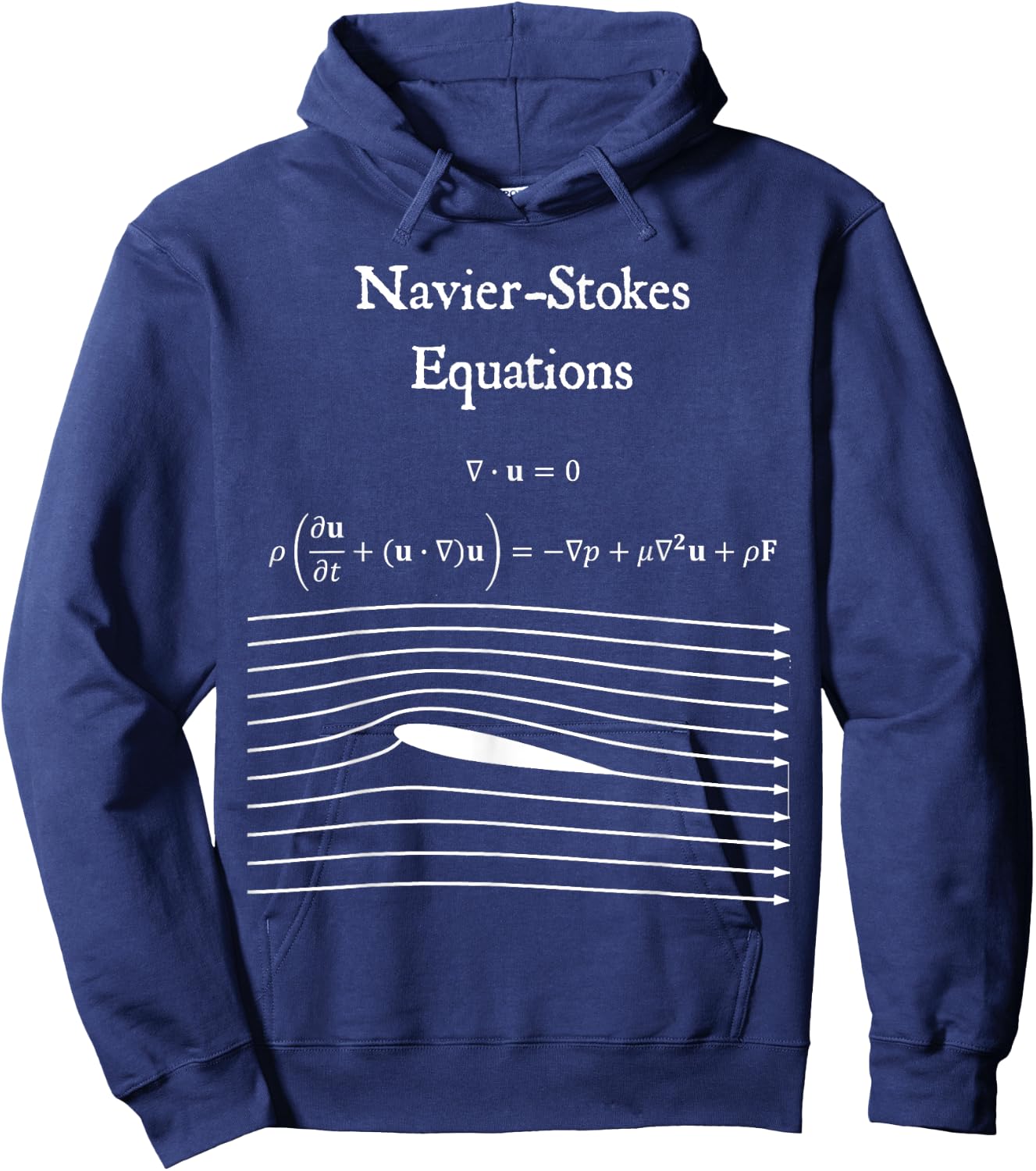 Navier Stokes Equation Physics Math Teacher Nerdy Gift Women Kids Hoodie - Hoodie | Navy
