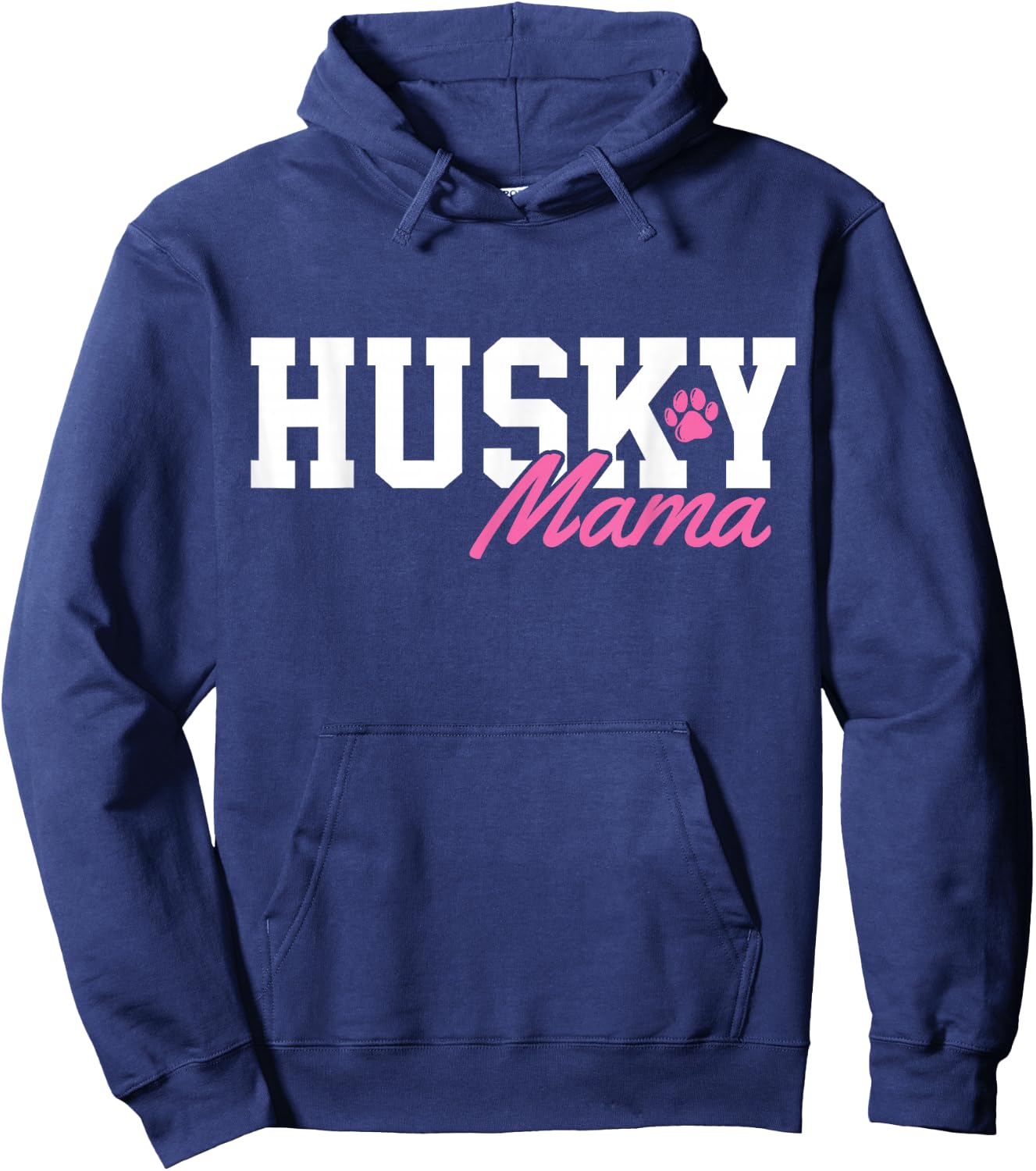 Siberian Husky Dog Mom Mama Hoodie - Hoodie | Navy