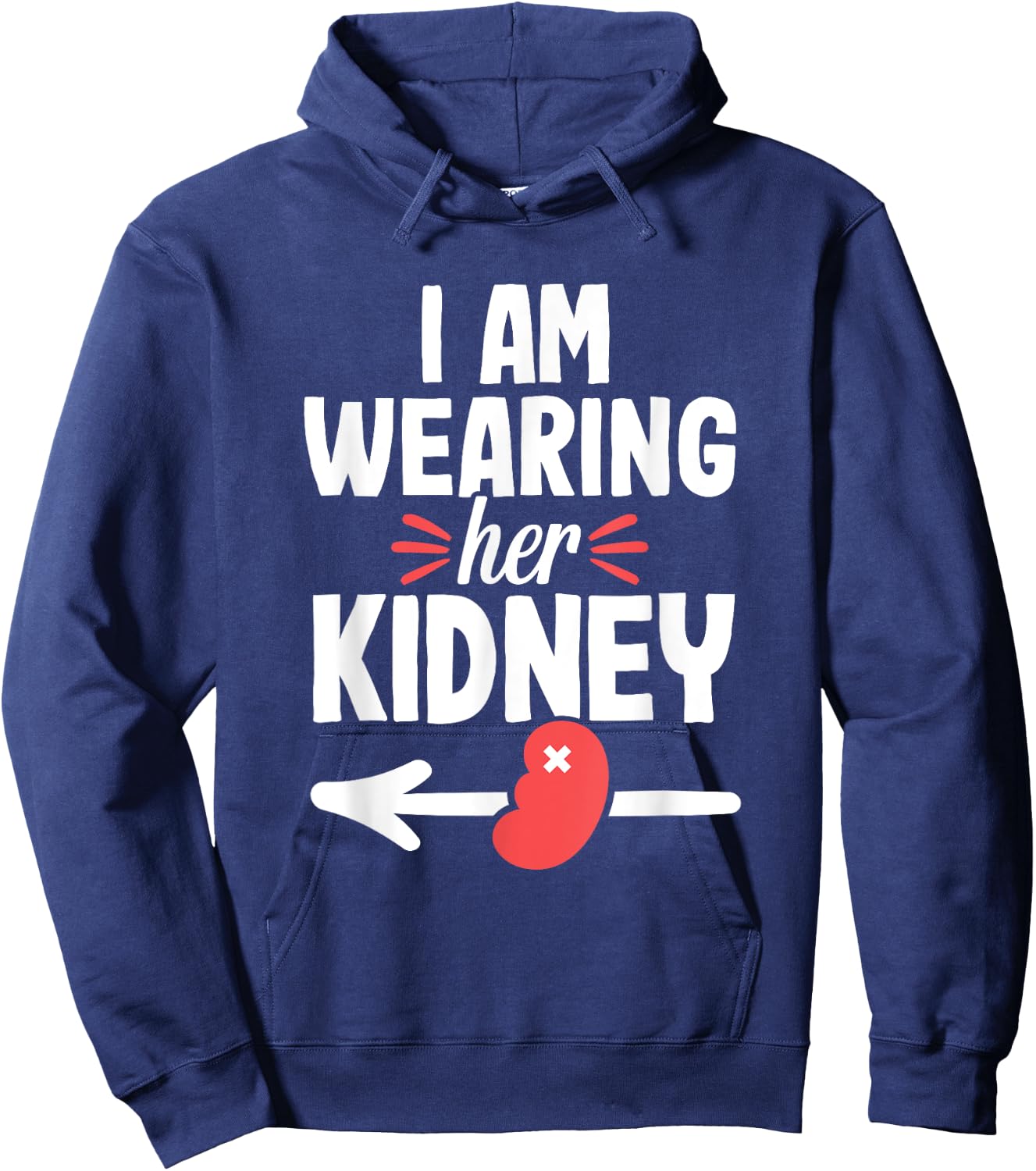 Kidney Transplant Recipient Funny Surgery Recovery Hoodie - Hoodie | Navy