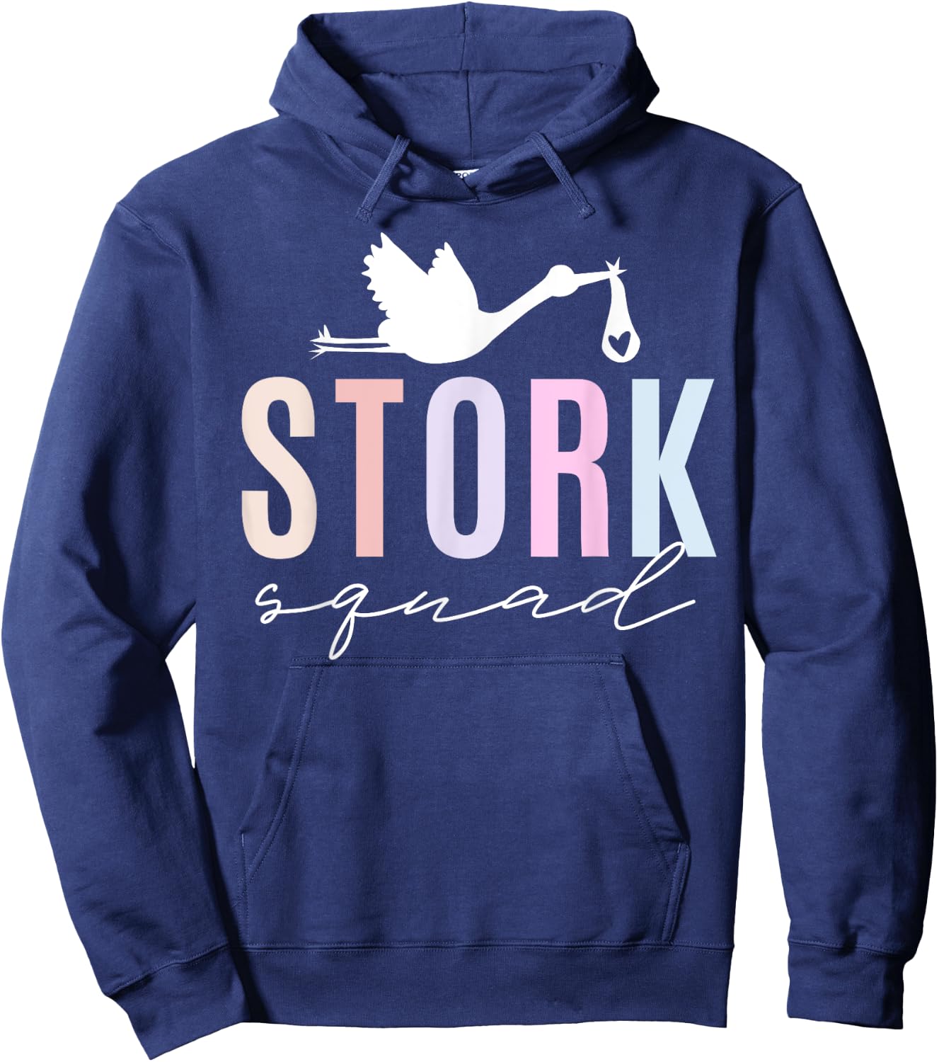 Stork Squad Labor Delivery Nurse Midwife Matching Unit Team Hoodie - Hoodie | Navy