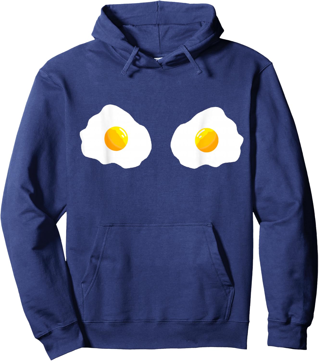Fried Egg Bra Bikini Eggs Funny Fried Egg Costume Hoodie - Hoodie | Navy