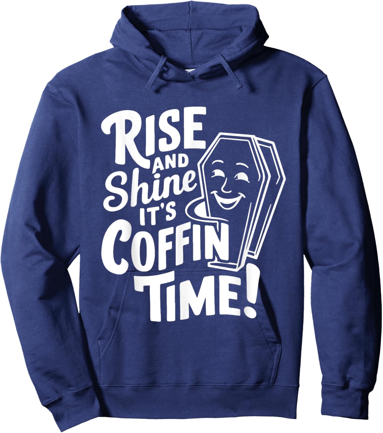 Coffin Humor Funny Casket Funeral Horror Costume Hoodie - Hoodie | Navy