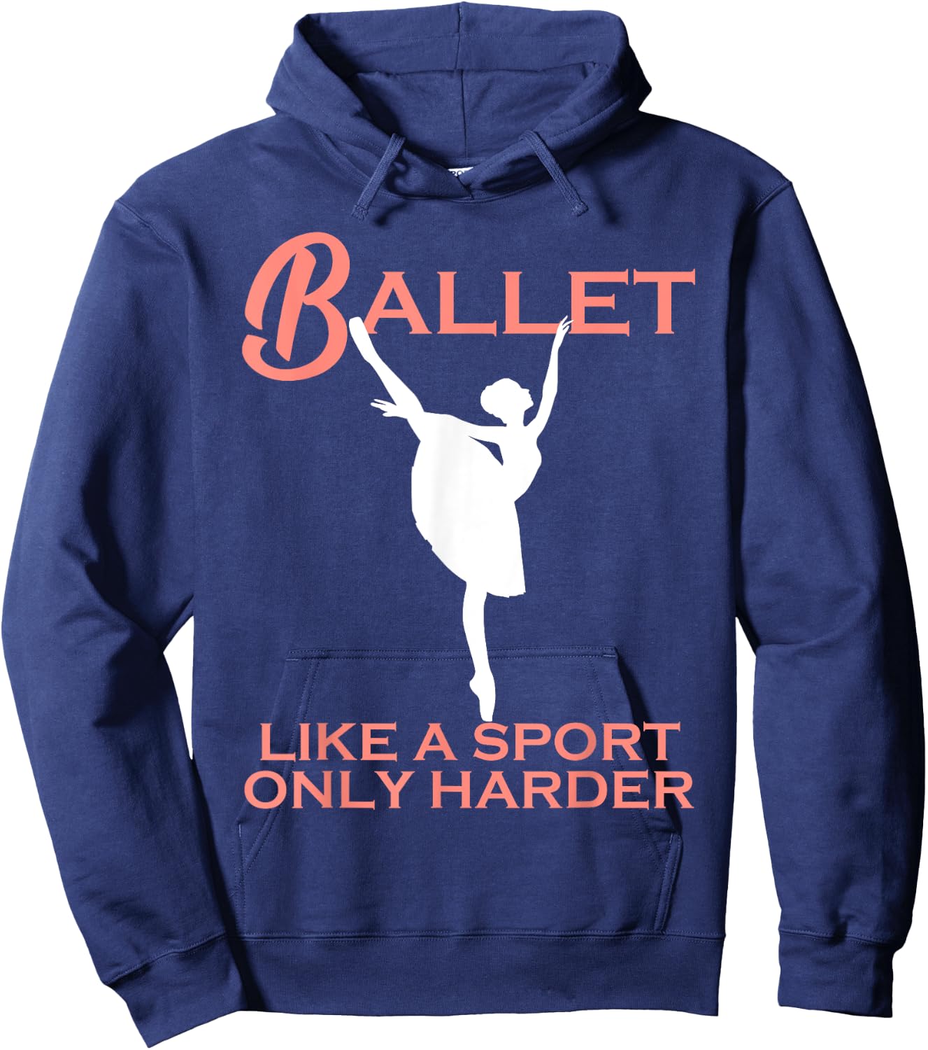 Funny Dance Sport Ballet Gift Women Cute Ballerina For Girls Hoodie - Hoodie | Navy