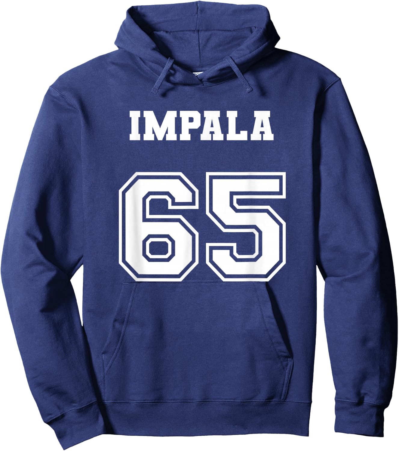 Style 65 1965 Impala Old School Lowrider Jersey Hoodie - Hoodie | Navy