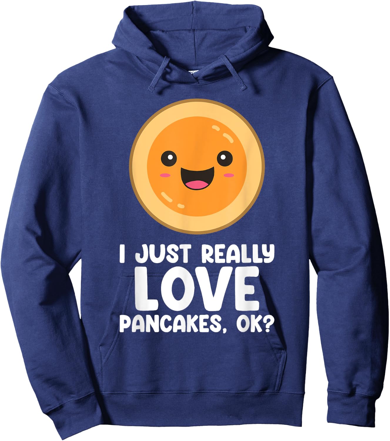 Funny Pancakes Men Women Brunch Breakfast Pancake Maker Hoodie - Hoodie | Navy