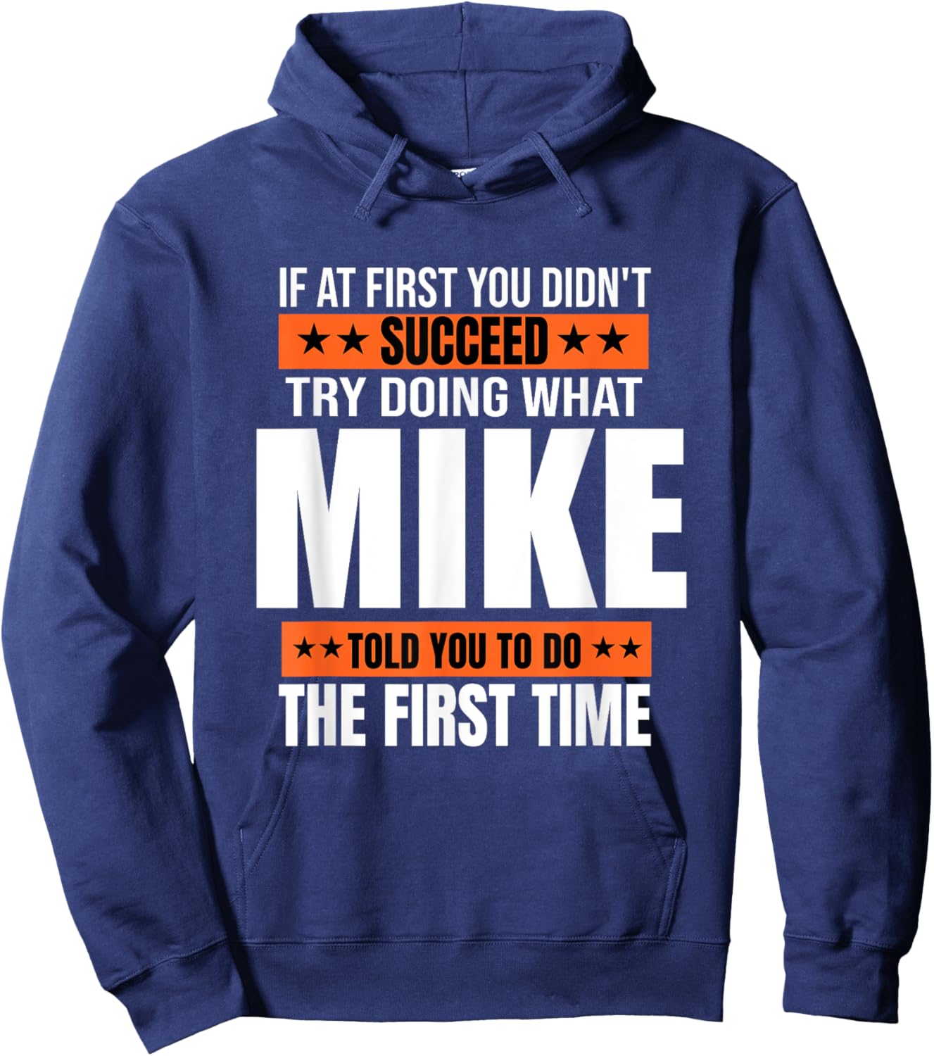 Mike Gifts Name Personalized Birthday Presents Funny Hoodie - Hoodie | Navy