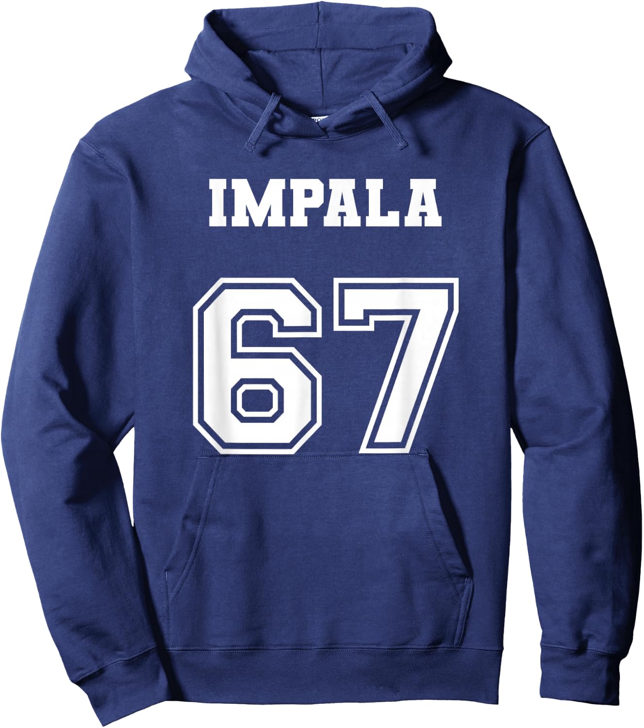 Jersey Style 67 1967 Impala Old School Lowrider Hoodie - Hoodie | Navy