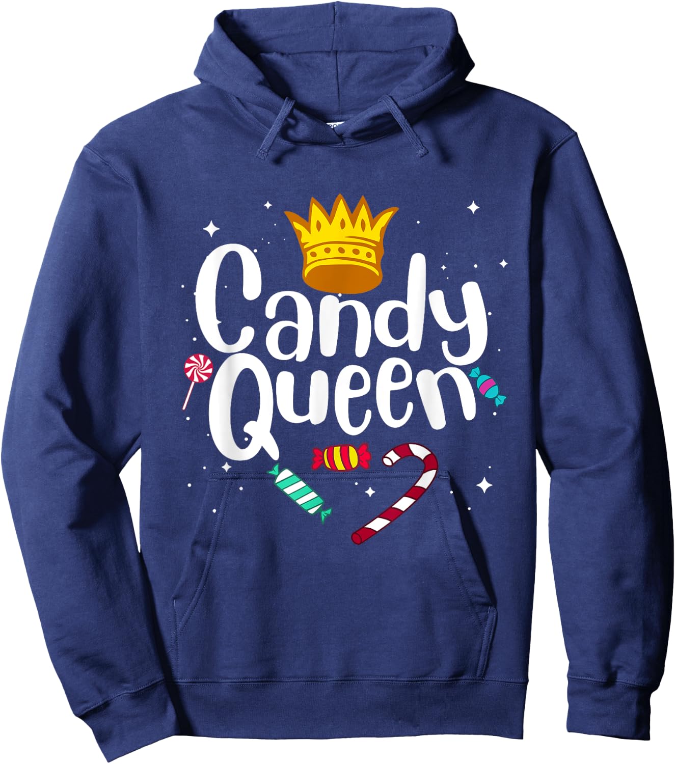 Funny Candy Queen Gift Lollipop Lover Sweet Tooth Women Hoodie - Hoodie | Navy