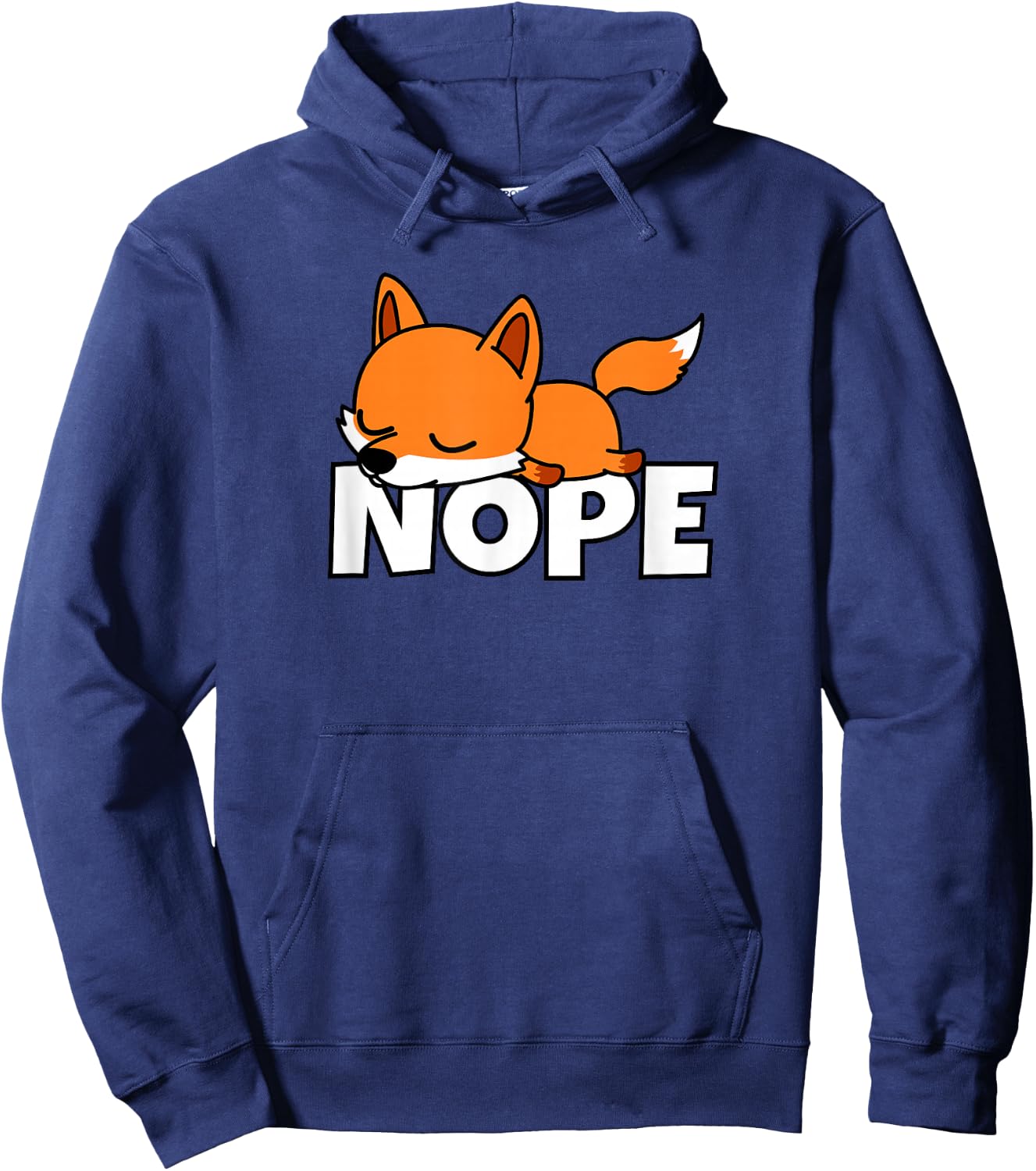 Lazy Fox Not Today Nope Hoodie - Hoodie | Navy