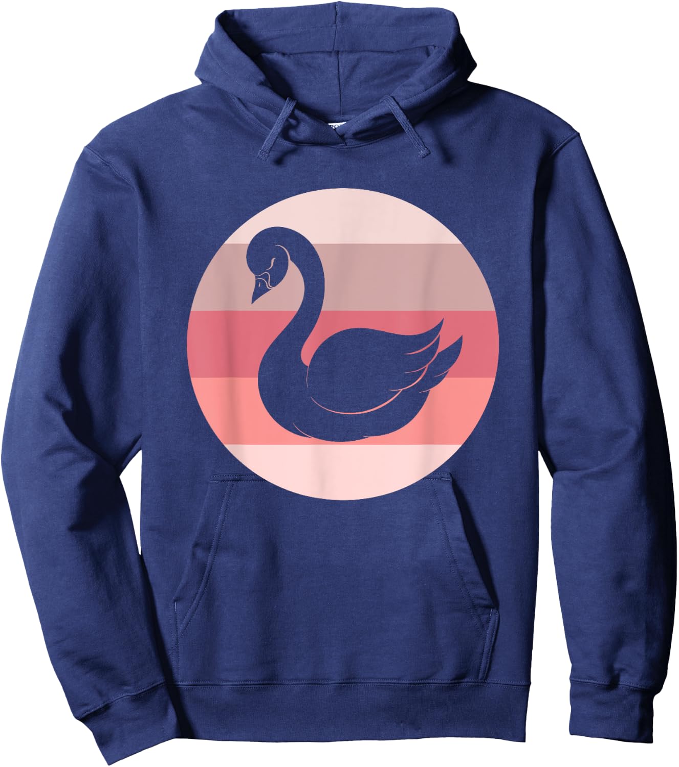 Retro Swan Hoodie - Hoodie | Navy