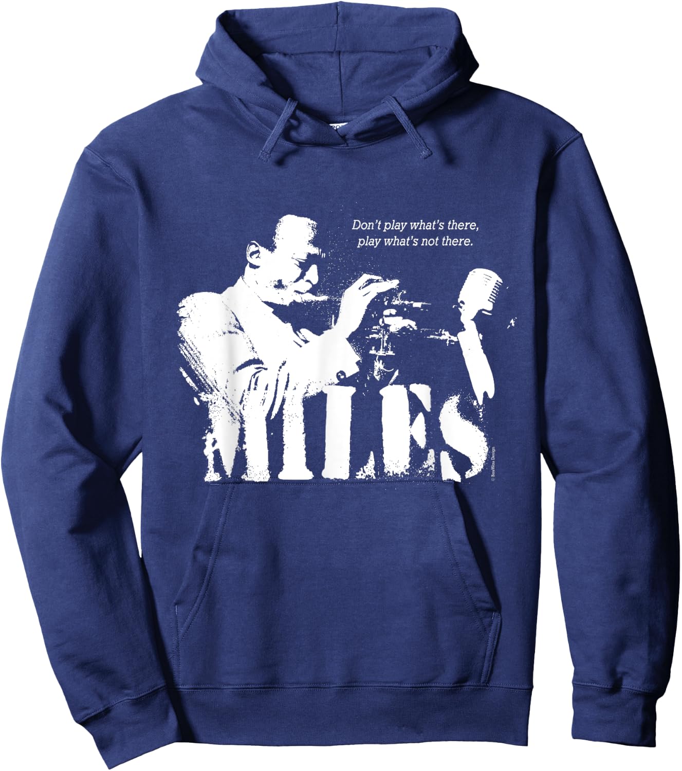 Miles Jazz Wisdom Trumpet Musician (1 Colour) Hoodie - Hoodie | Navy