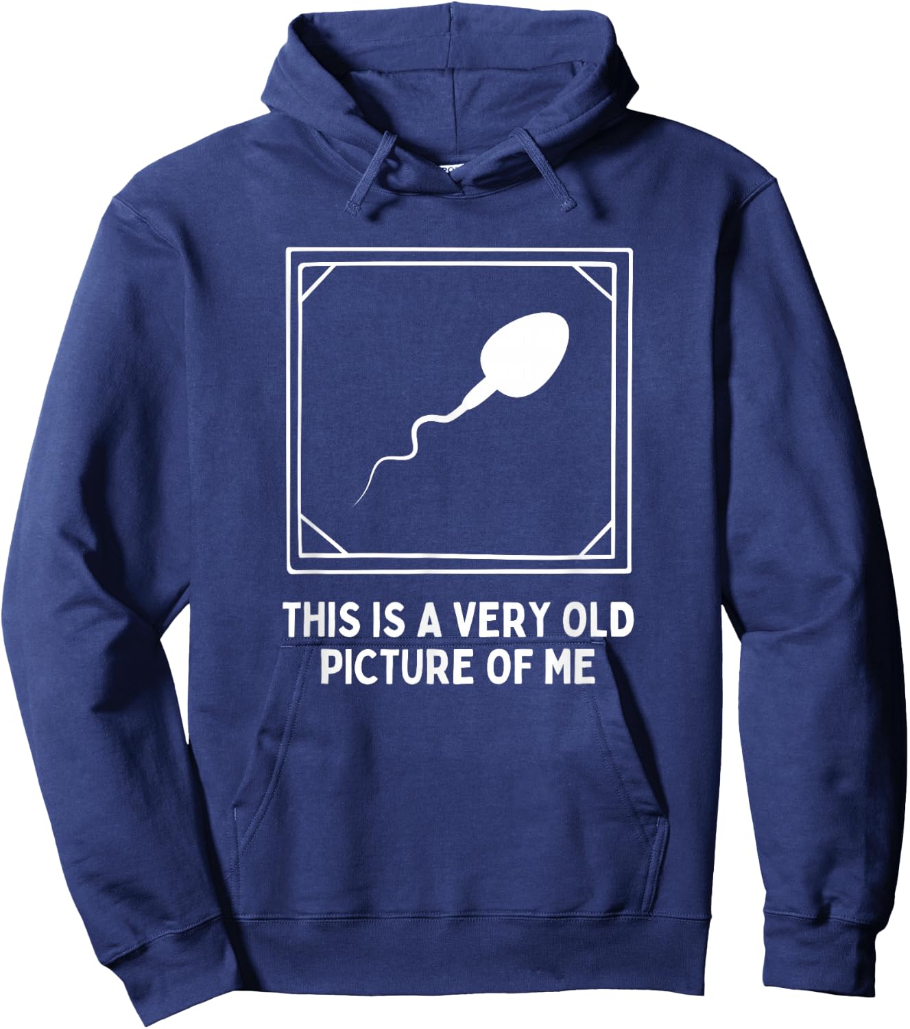 This is a very old picture of me Gag Adult Funny Hoodie - Hoodie | Navy