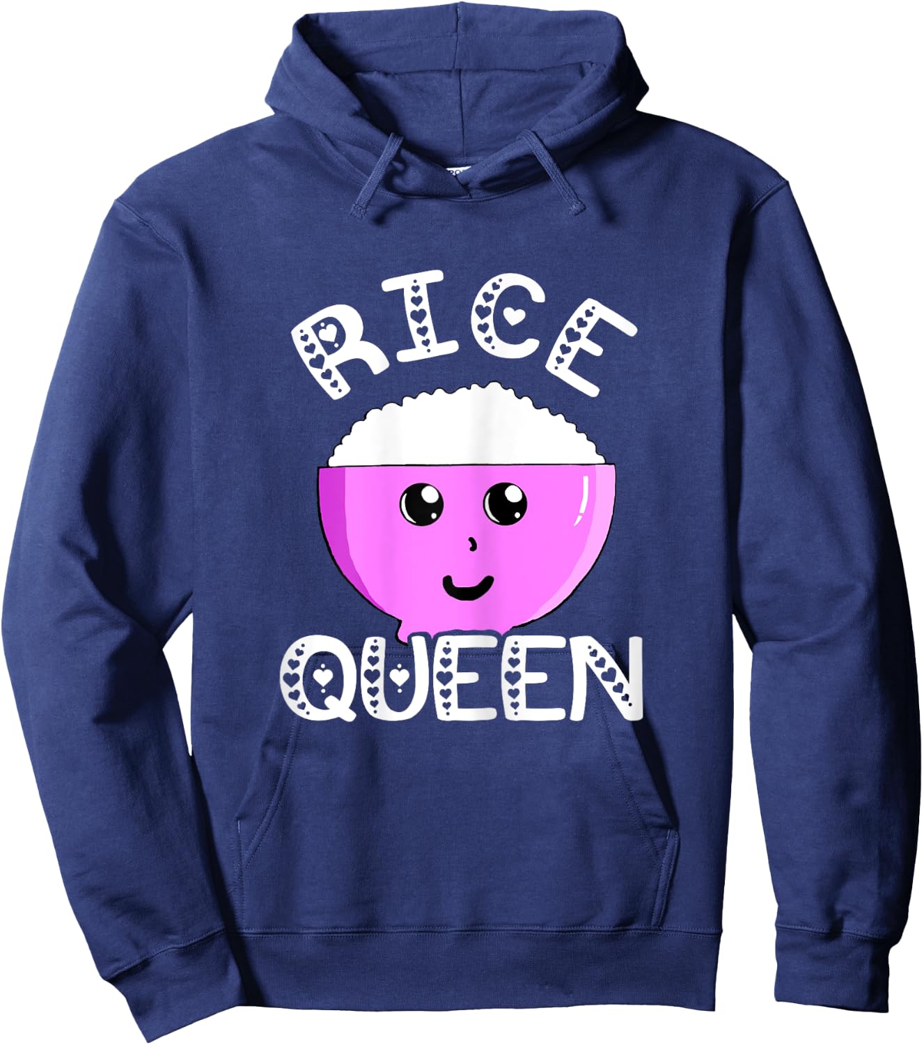 Rice Queen Rice Queen Asian Kitchen Rice Bowl Kawaii Hoodie - Hoodie | Navy